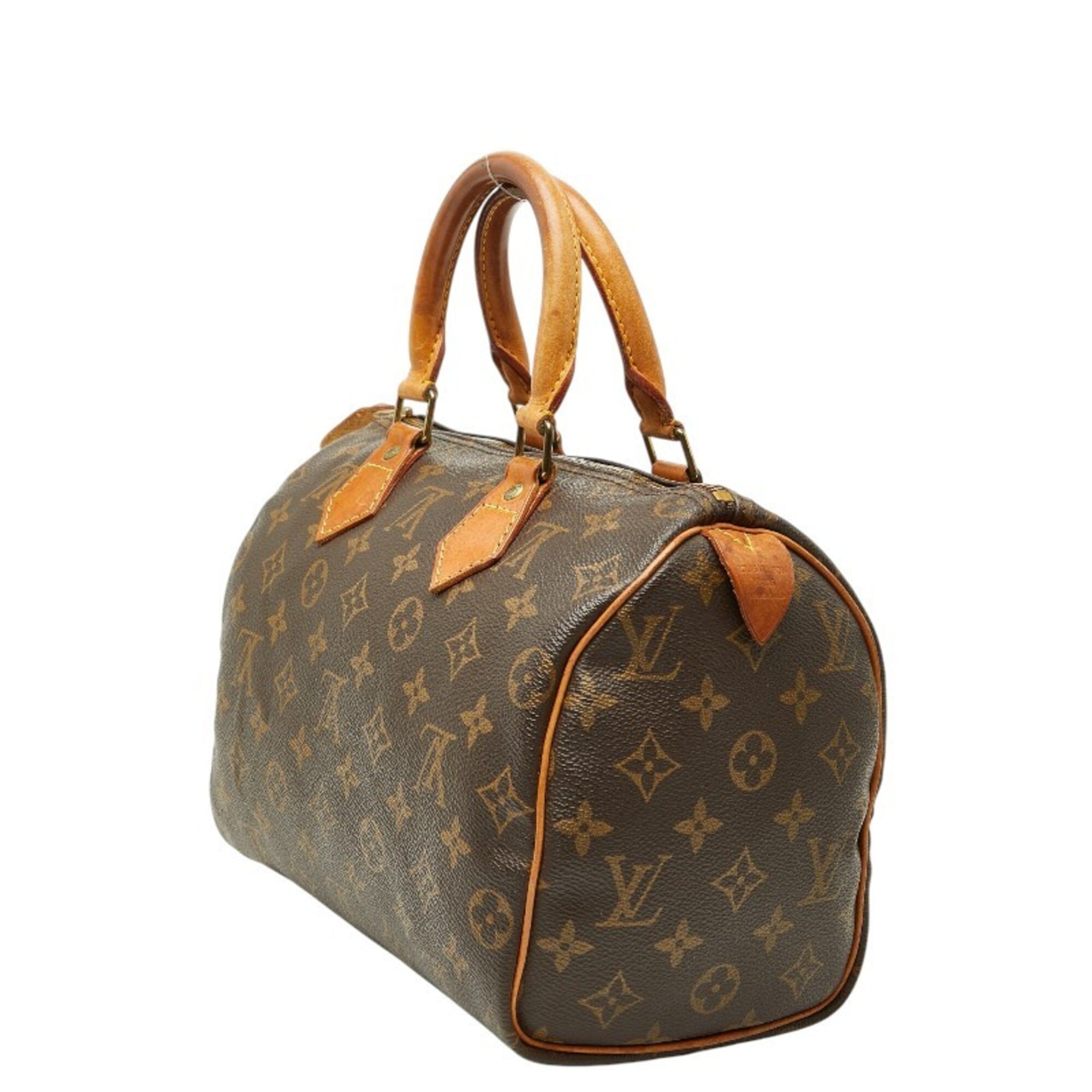 Louis Vuitton Brown Pvc Leather Boston Bag Handbag (Pre-Owned)