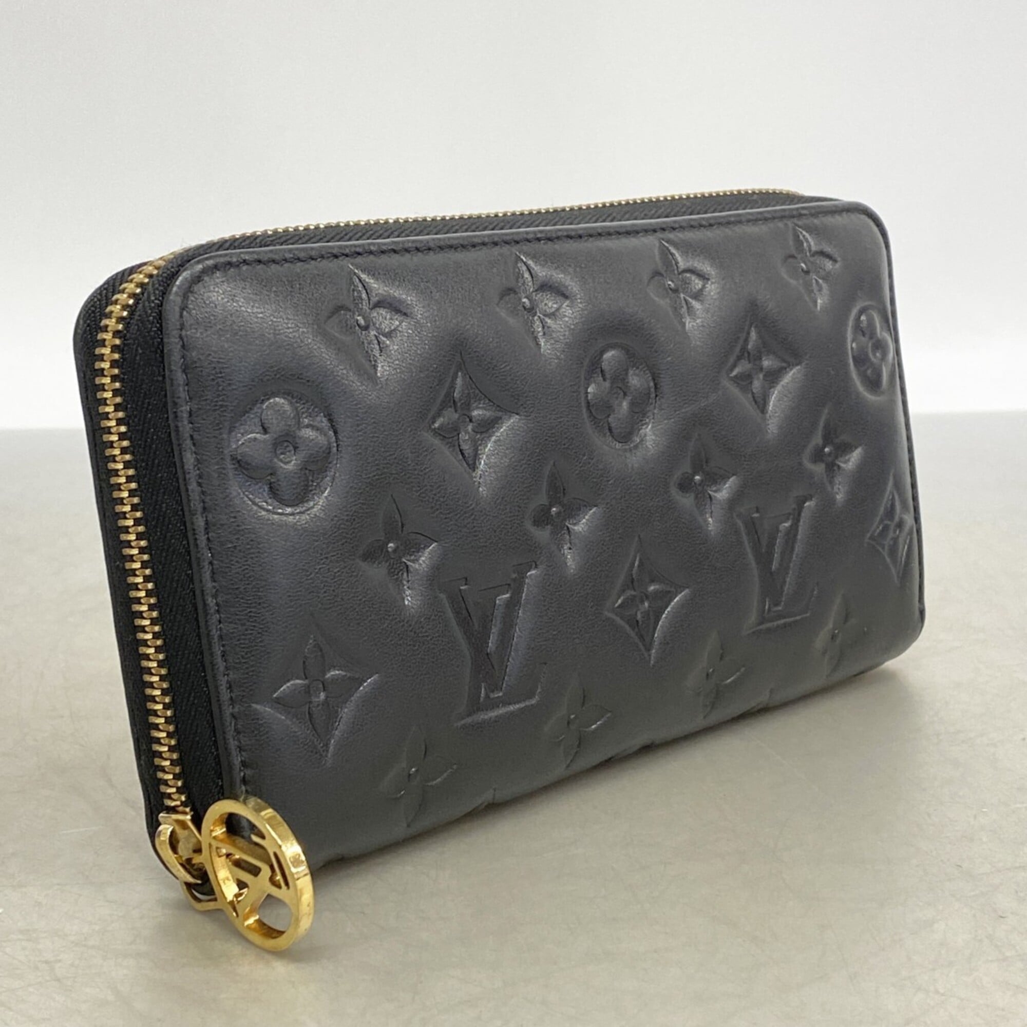 Louis Vuitton Noir Long Wallet (Bi-Fold) (Pre-Owned)