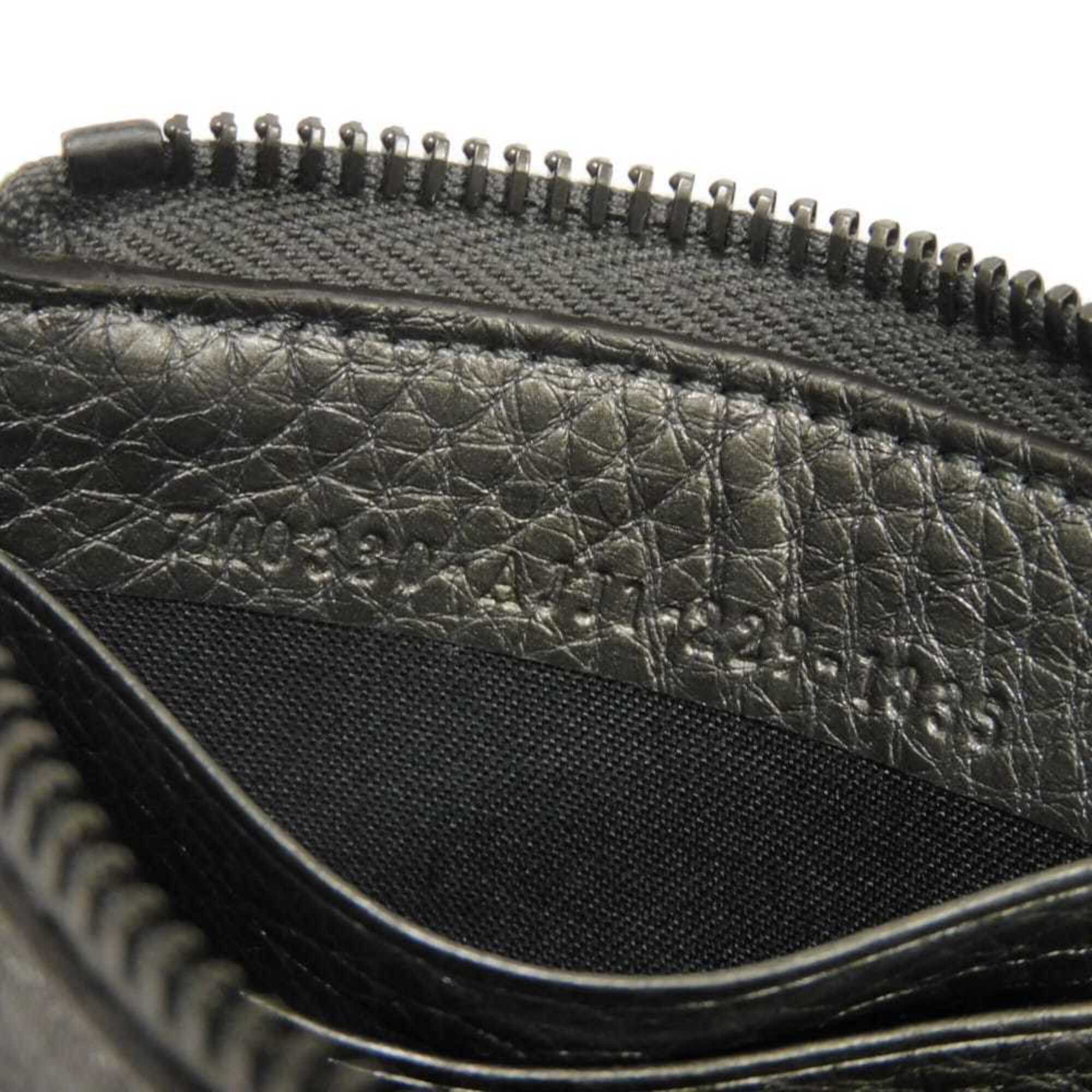 Fendi Gunmetal Metallic Gray Coin Purse/Coin Case (Pre-Owned)