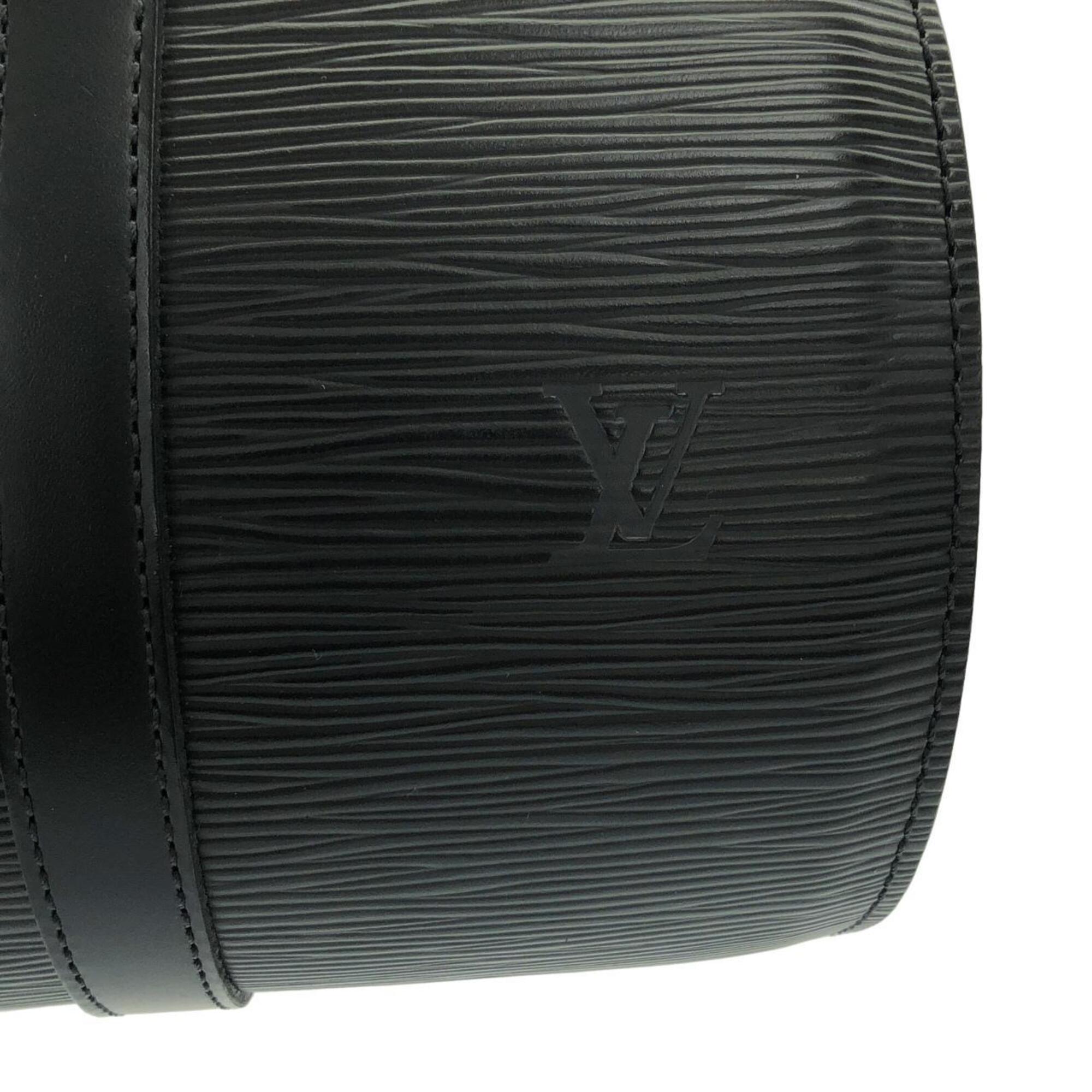 Louis Vuitton Black Leather Handbag (Pre-Owned)