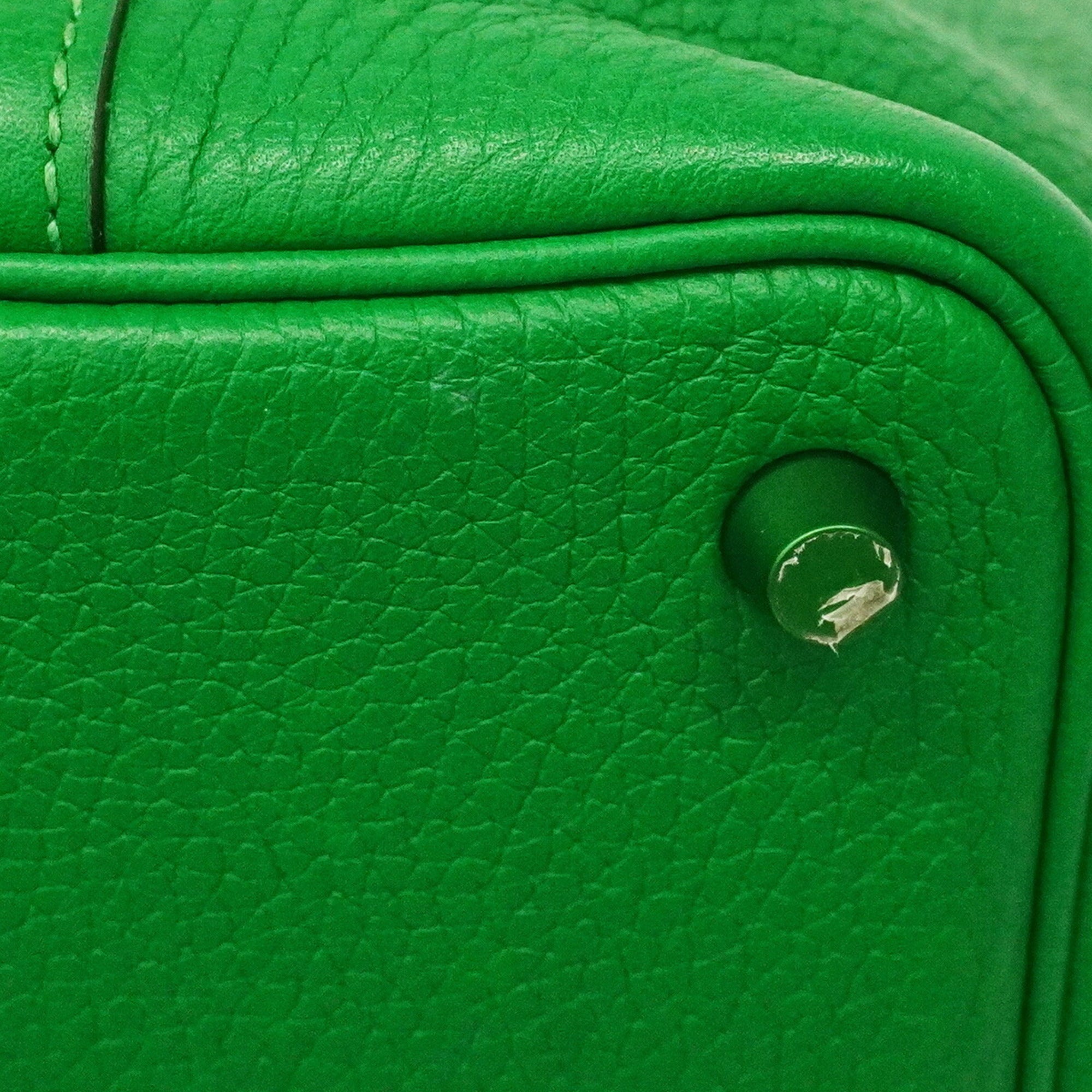 Hermes Bambou Taurillon Clemence Leather Handbag (Pre-Owned)
