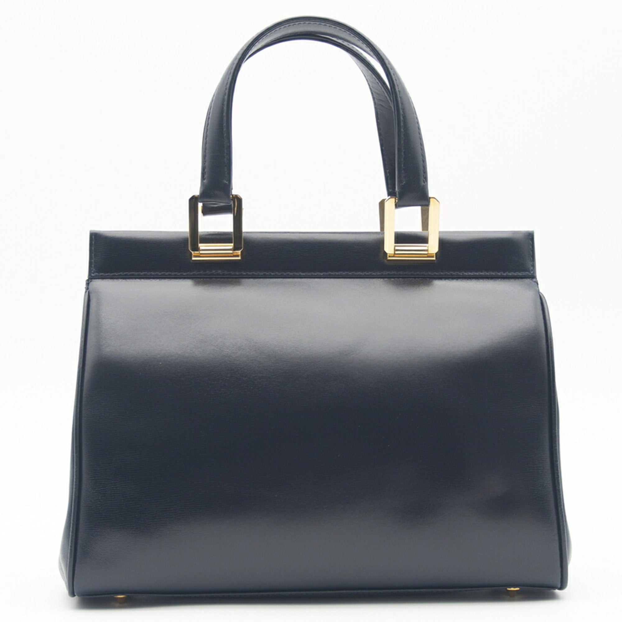 Gucci Dark Navy Leather Tote Bag (Pre-Owned)