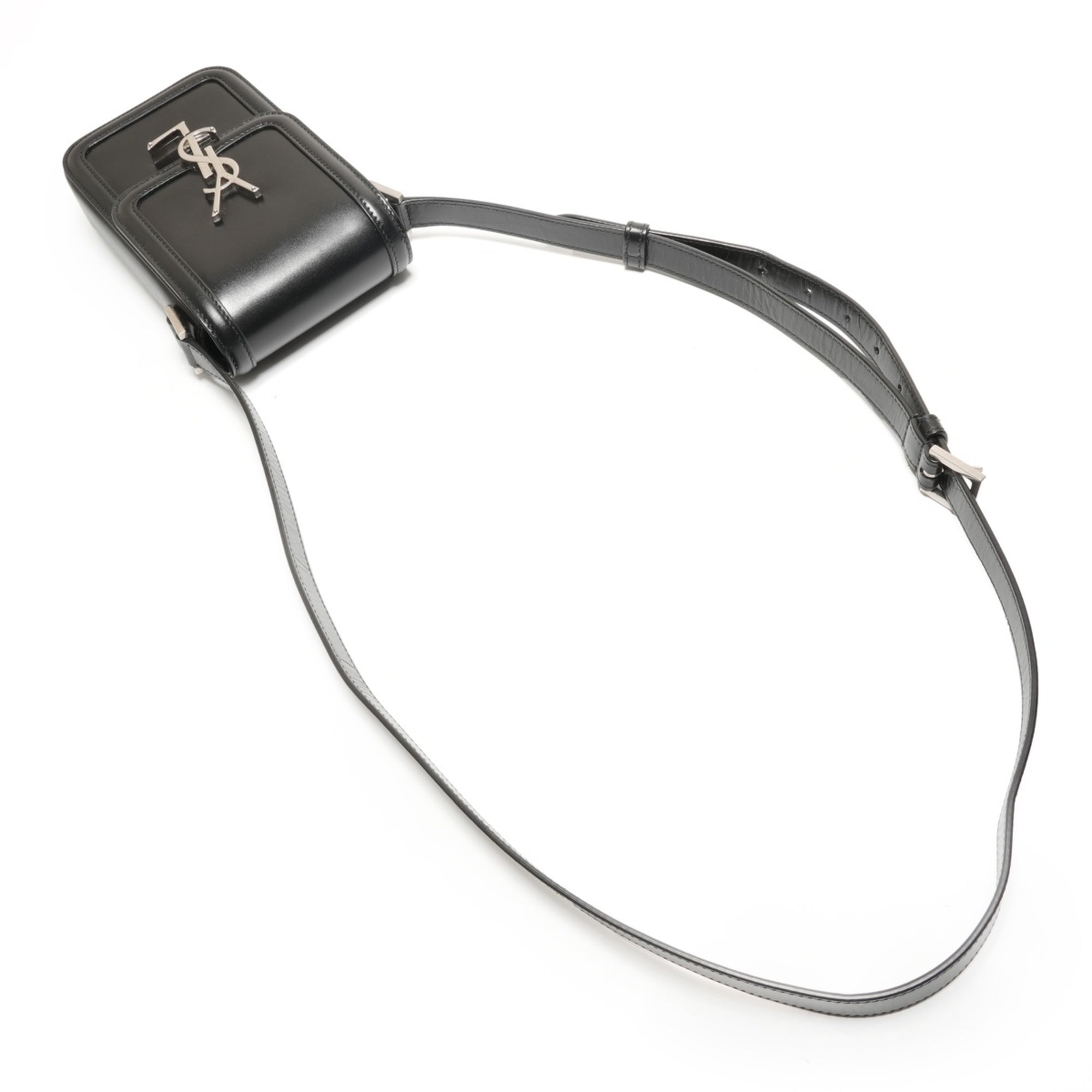 Yves Saint Laurent Black Leather Shoulder Bag (Pre-Owned)