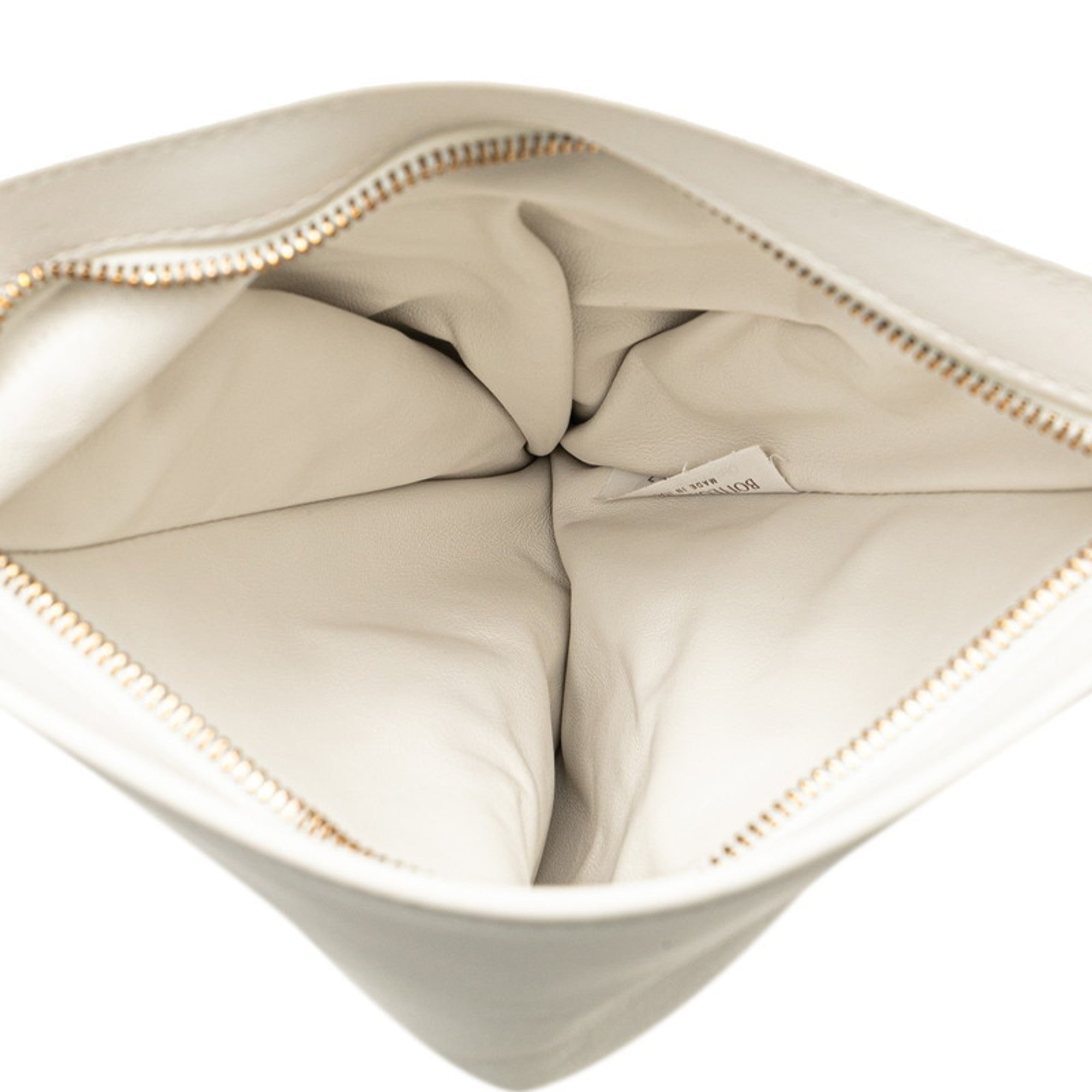 Bottega Veneta White Leather Handbag (Pre-Owned)