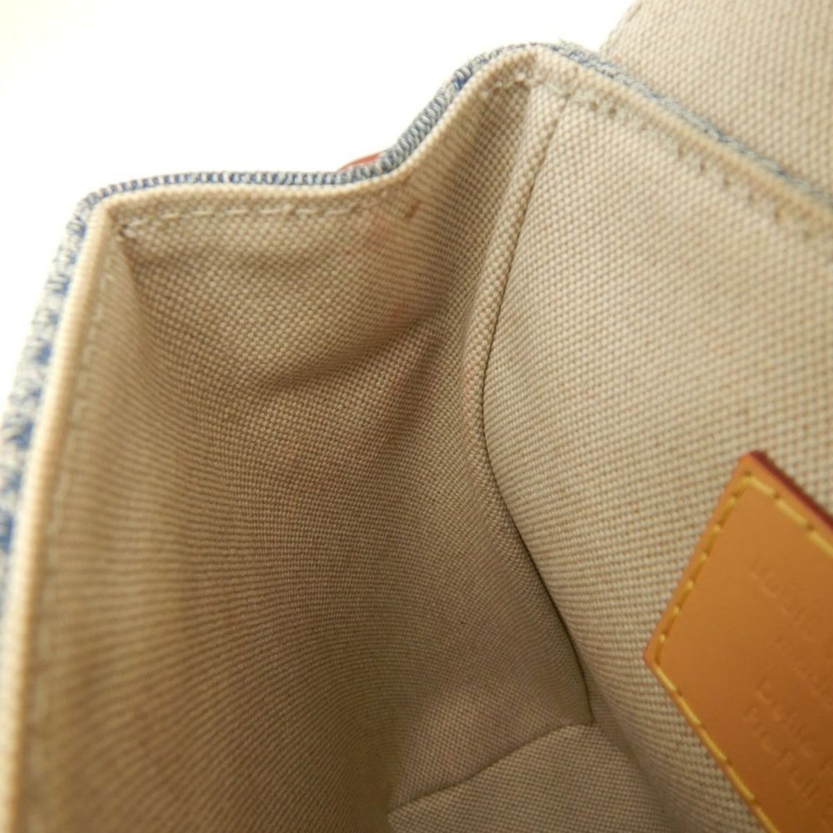 Louis Vuitton Blue Cotton Canvas Cuir Ombre Leather Shoulder Bag (Pre-Owned)