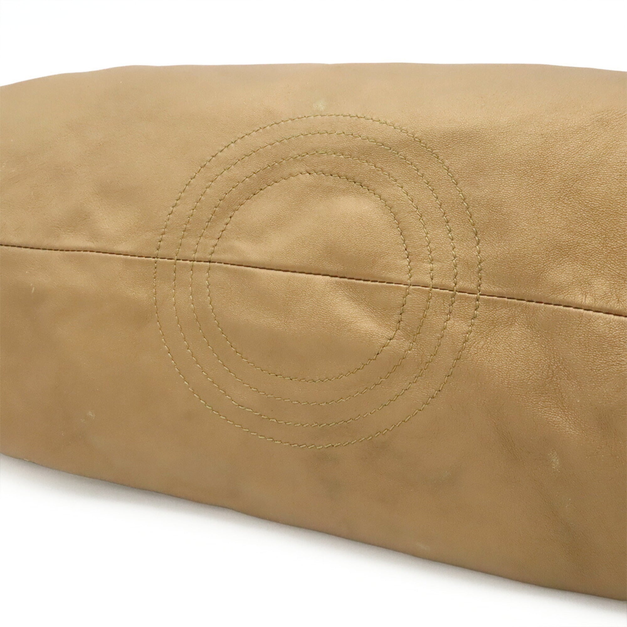 Loewe Champagne Gold Leather Handbag (Pre-Owned)
