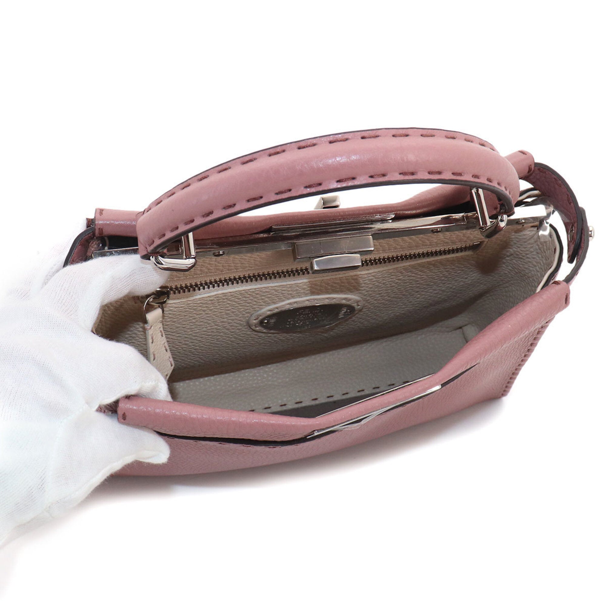 Fendi Brown Leather Handbag (Pre-Owned)