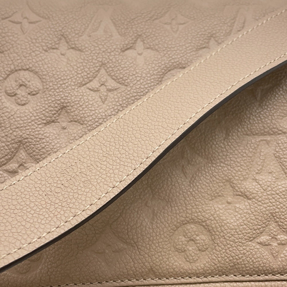 Louis Vuitton Taupe Monogram Empreinte Handbag Shoulder Bag (Pre-Owned)