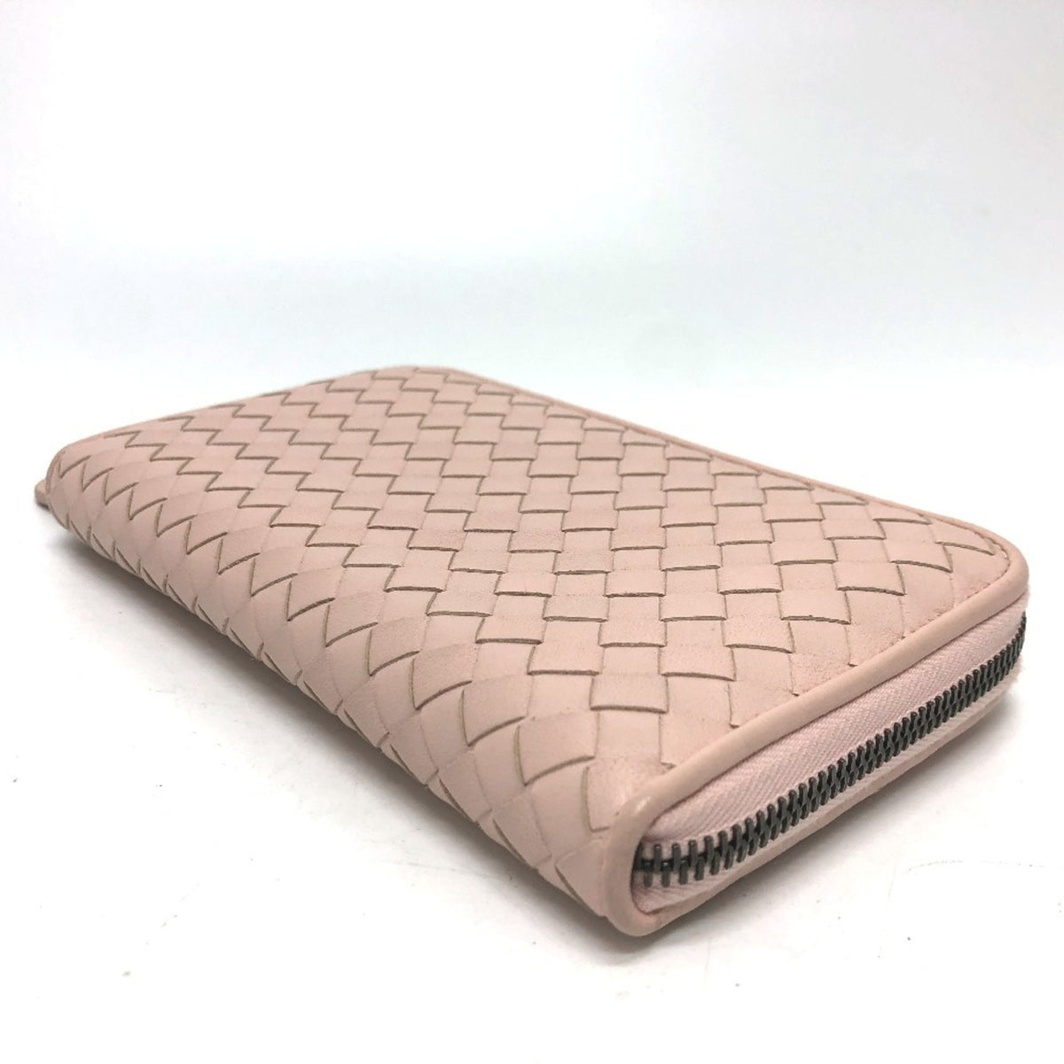 Bottega Veneta Pink Intrecciato Long Wallet (Bi-Fold) (Pre-Owned)