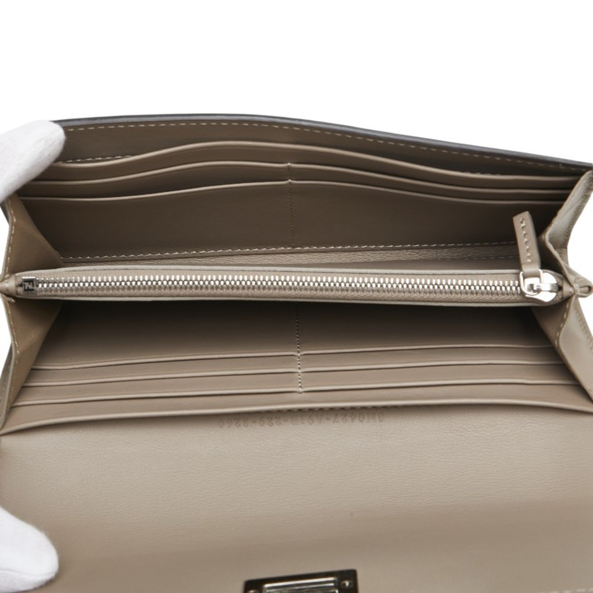 Fendi Light Blue Leather Coin Purse/Coin Case (Pre-Owned)