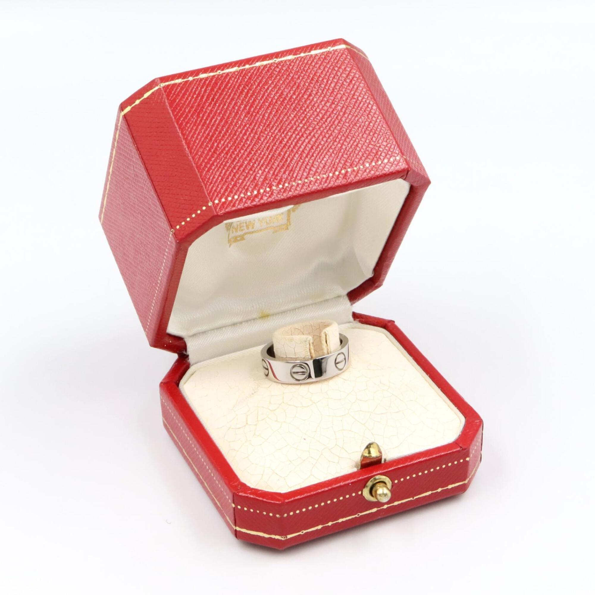 Cartier Silver White Gold (18K) Band Ring (Pre-Owned)