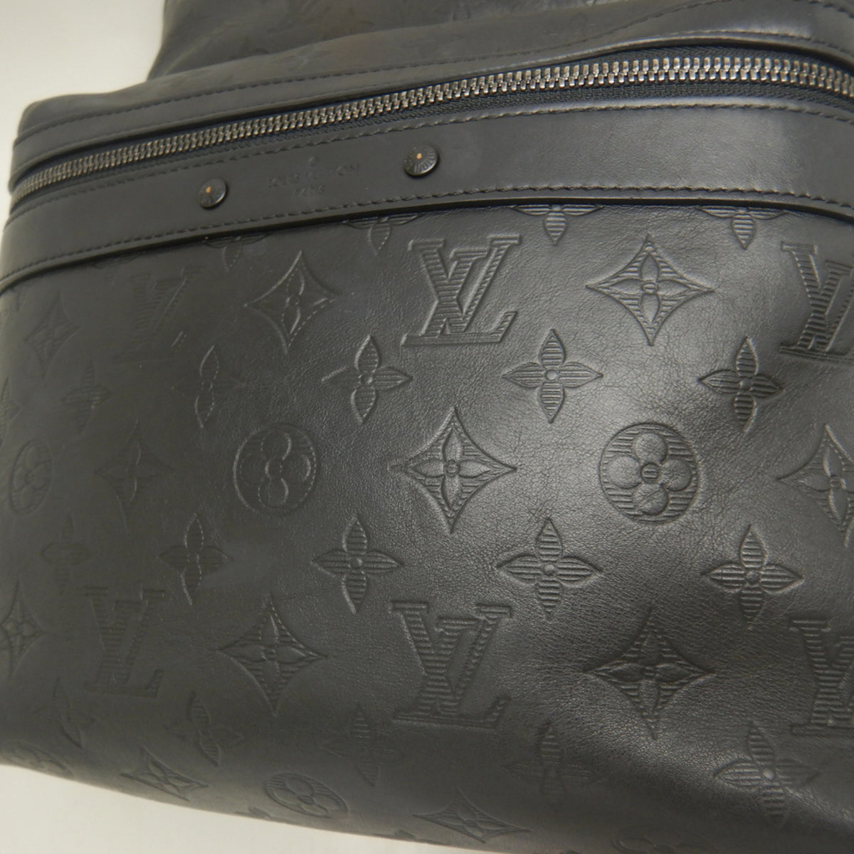 Louis Vuitton Monogram Shadow Noir Leather Backpack (Pre-Owned)