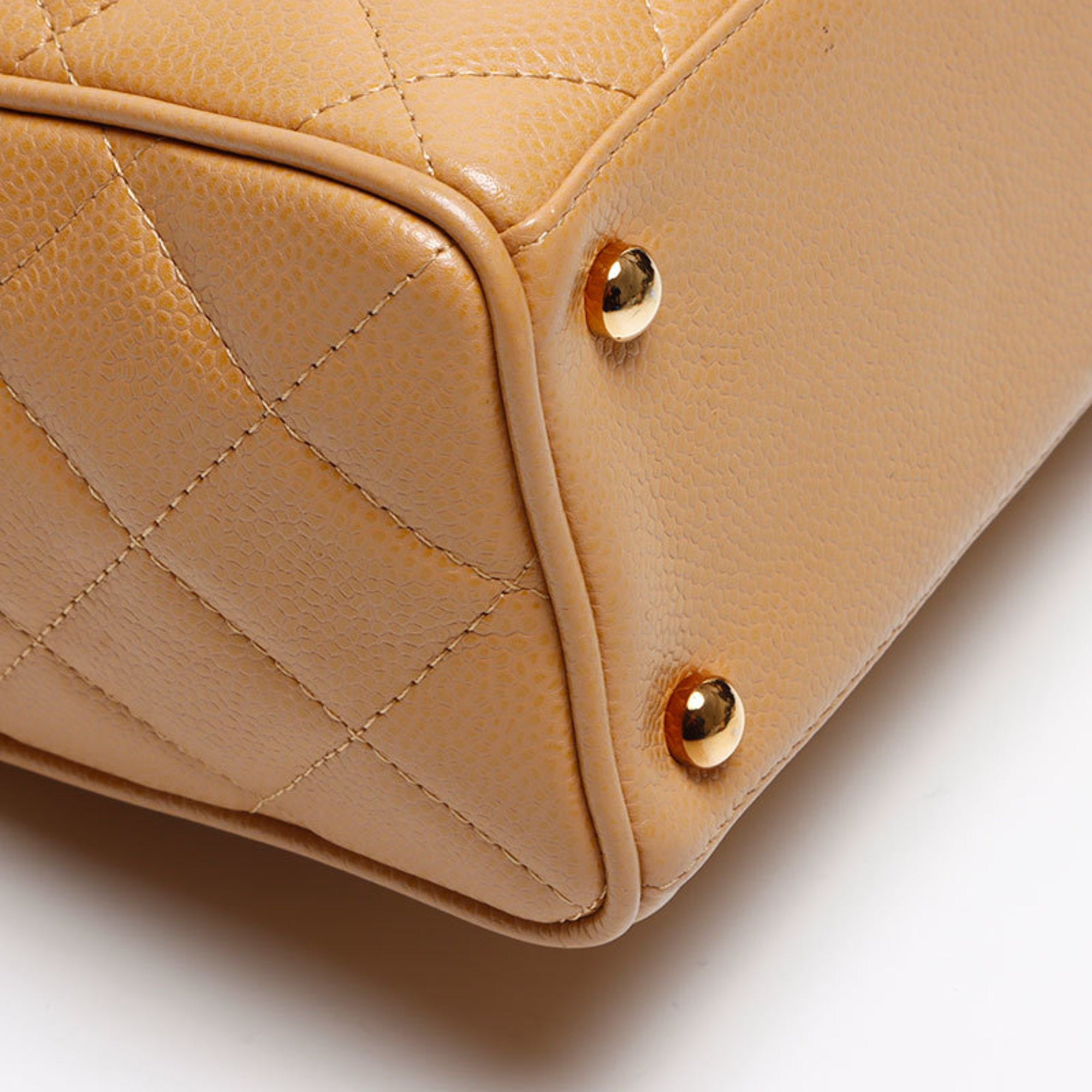 Chanel Brown Grained Calfskin Boston Bag (Pre-Owned)
