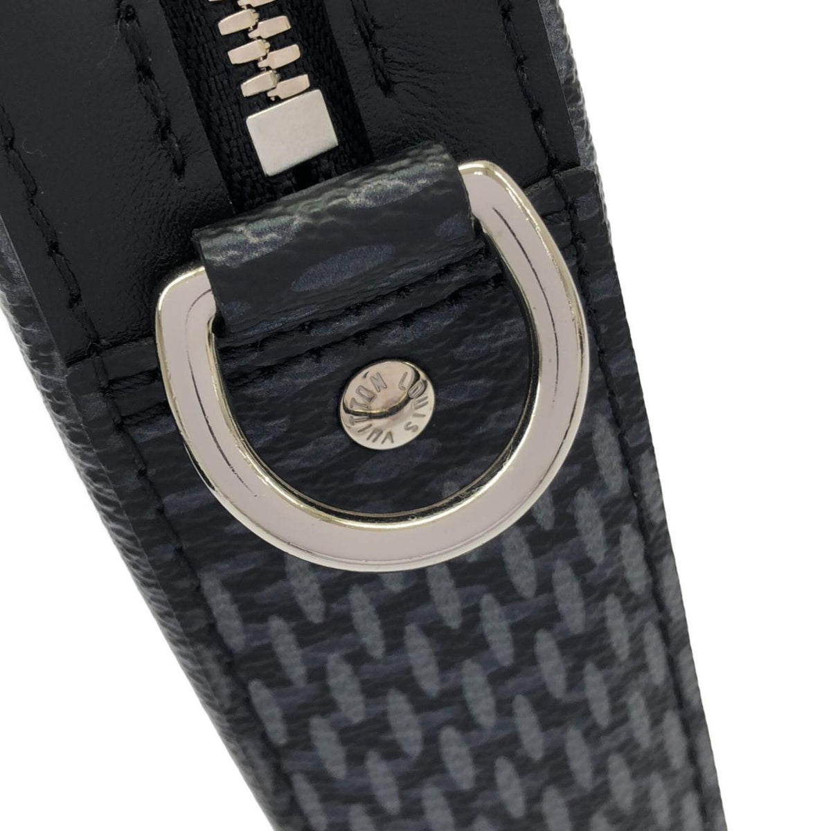 Louis Vuitton Graphite Coated Canvas Pouch Shoulder Bag (Pre-Owned)