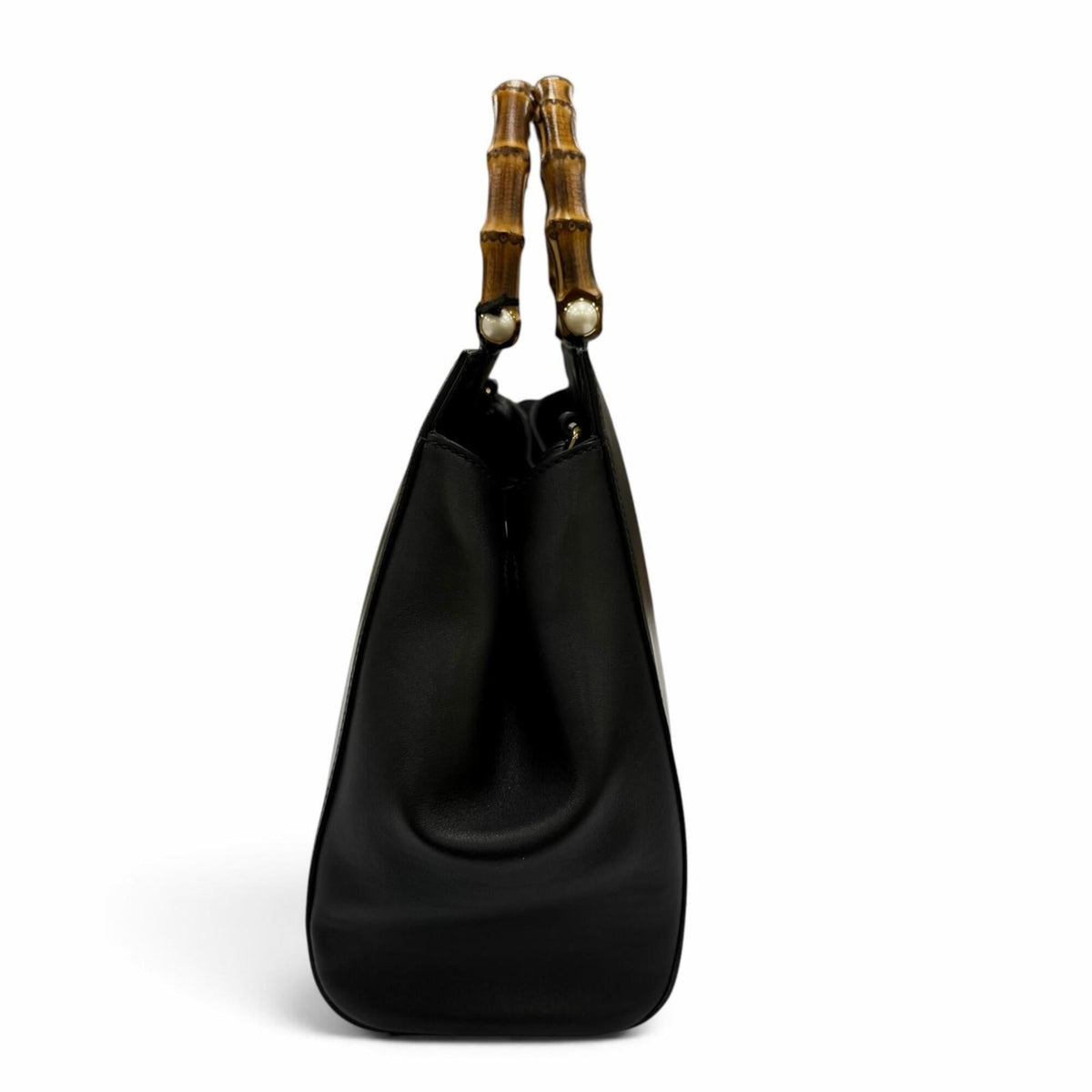 Gucci Black Leather Handbag Shoulder Bag (Pre-Owned)