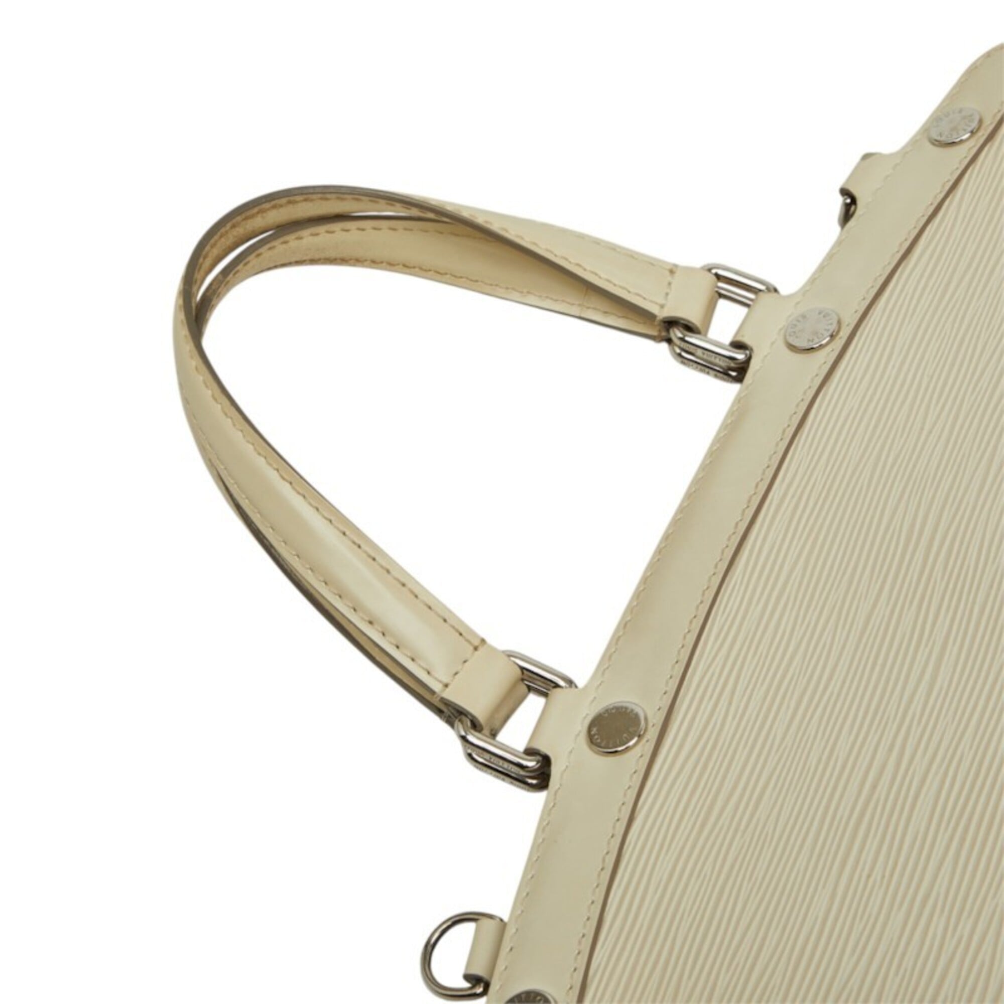 Louis Vuitton Lv Off White White Leather Handbag Shoulder Bag (Pre-Owned)