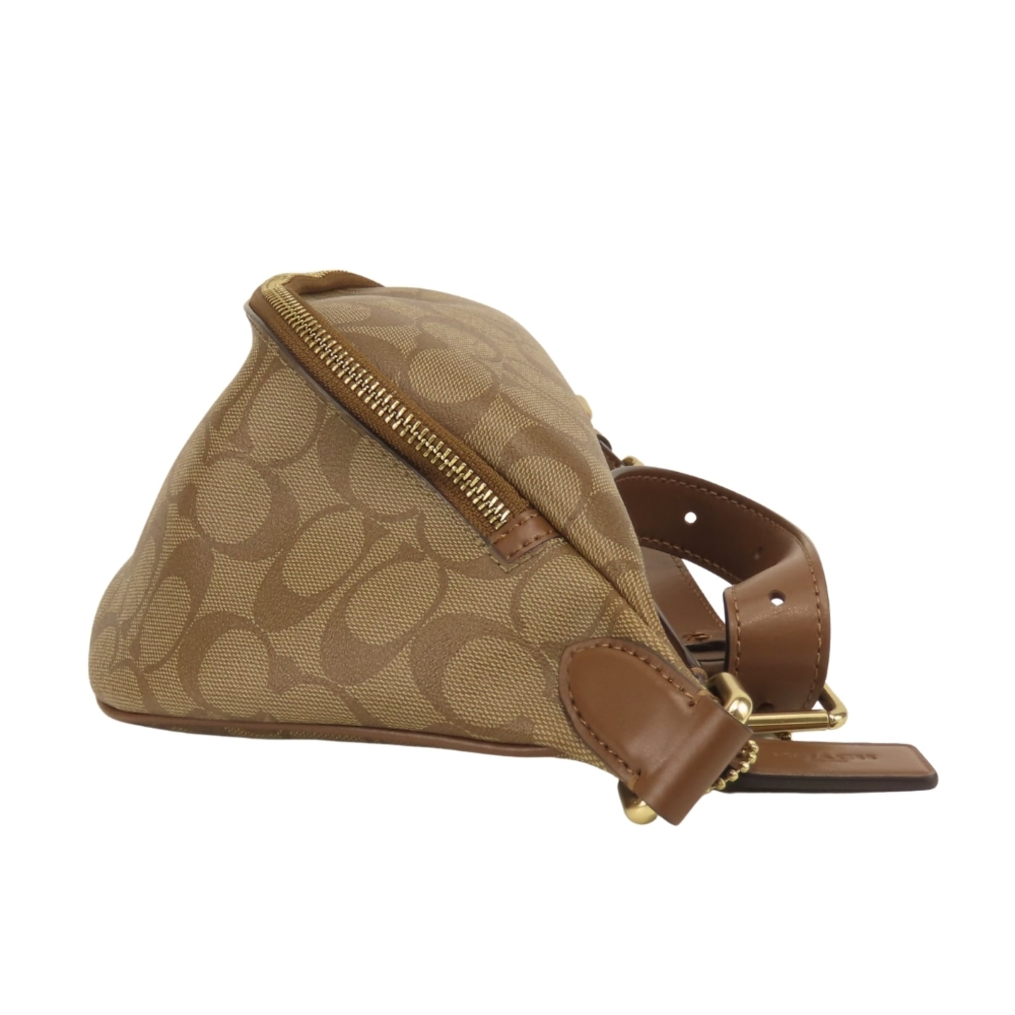 Coach Brown Pvc Leather Sling Bag (Pre-Owned)