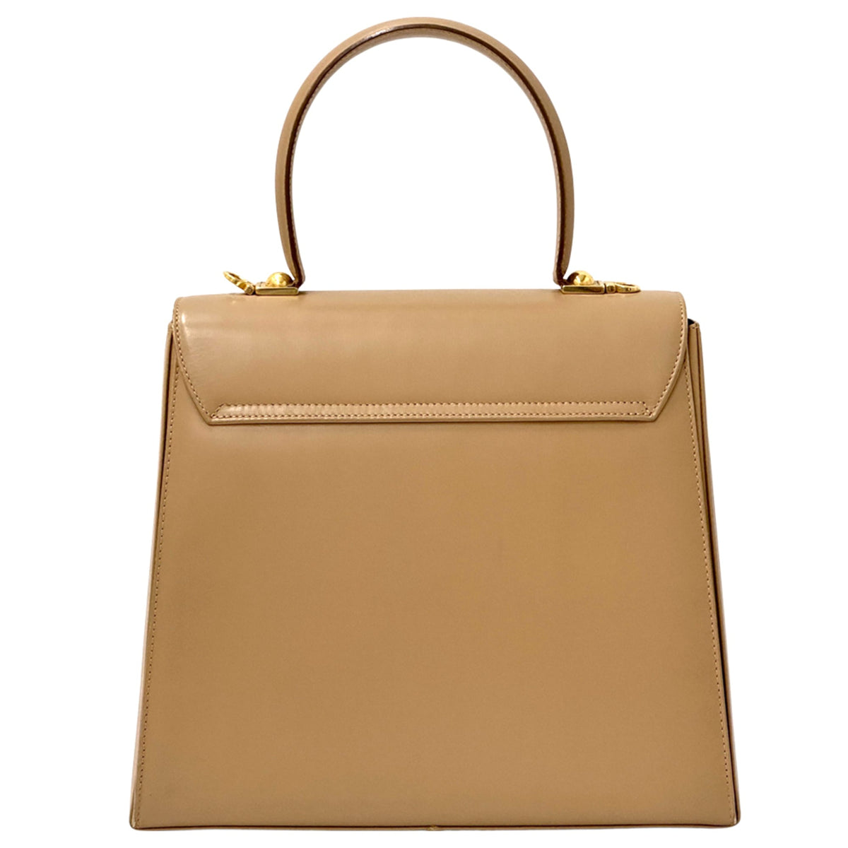 Salvatore Ferragamo Beige Leather Handbag (Pre-Owned)