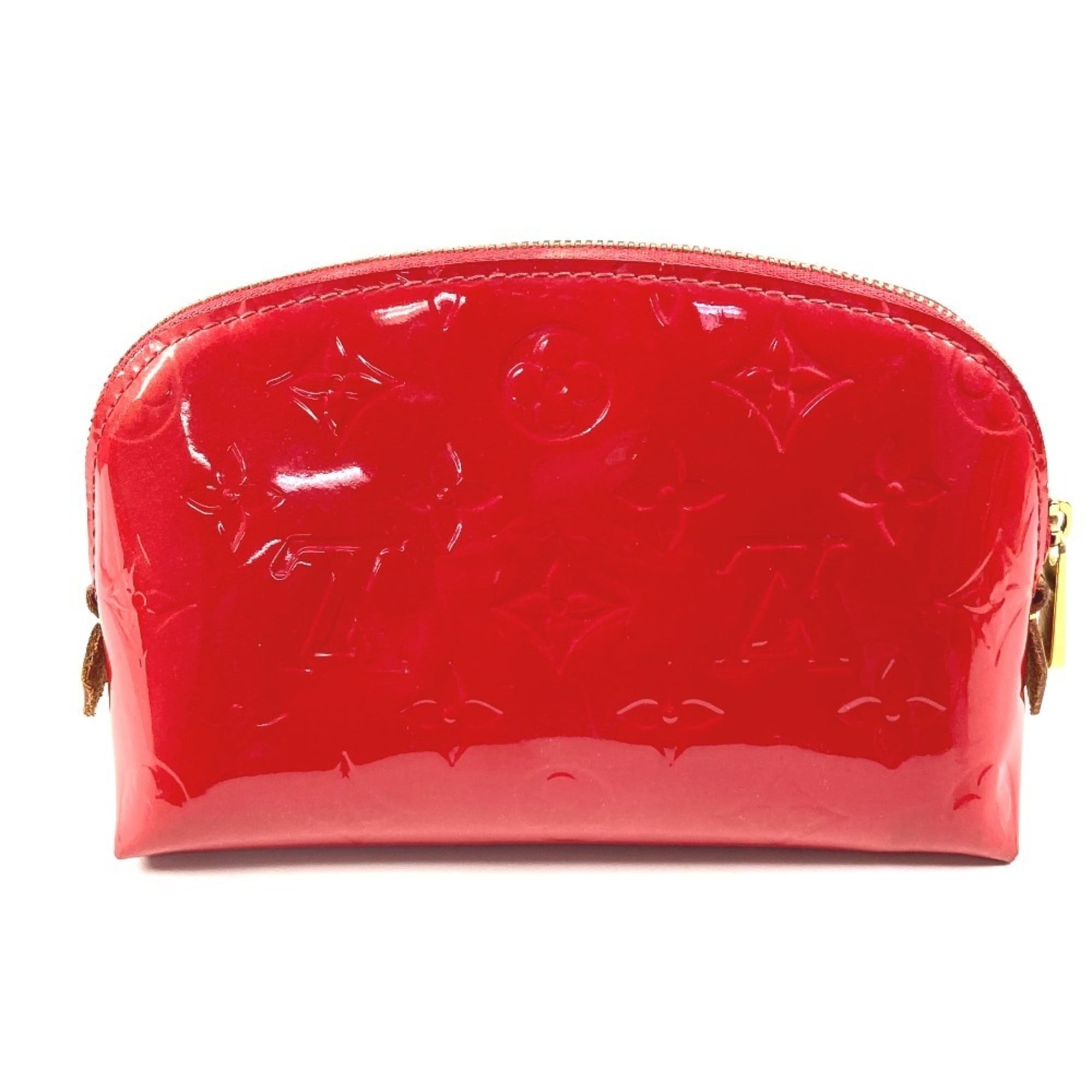 Louis Vuitton Monogram Vernis Cerise Red Color Monogram Vernis Pouch (Pre-Owned)
