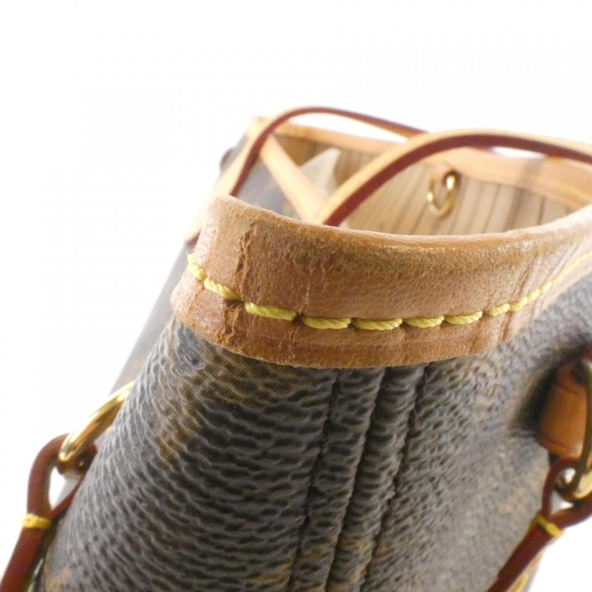 Louis Vuitton Marron Coated Canvas Handbag (Pre-Owned)
