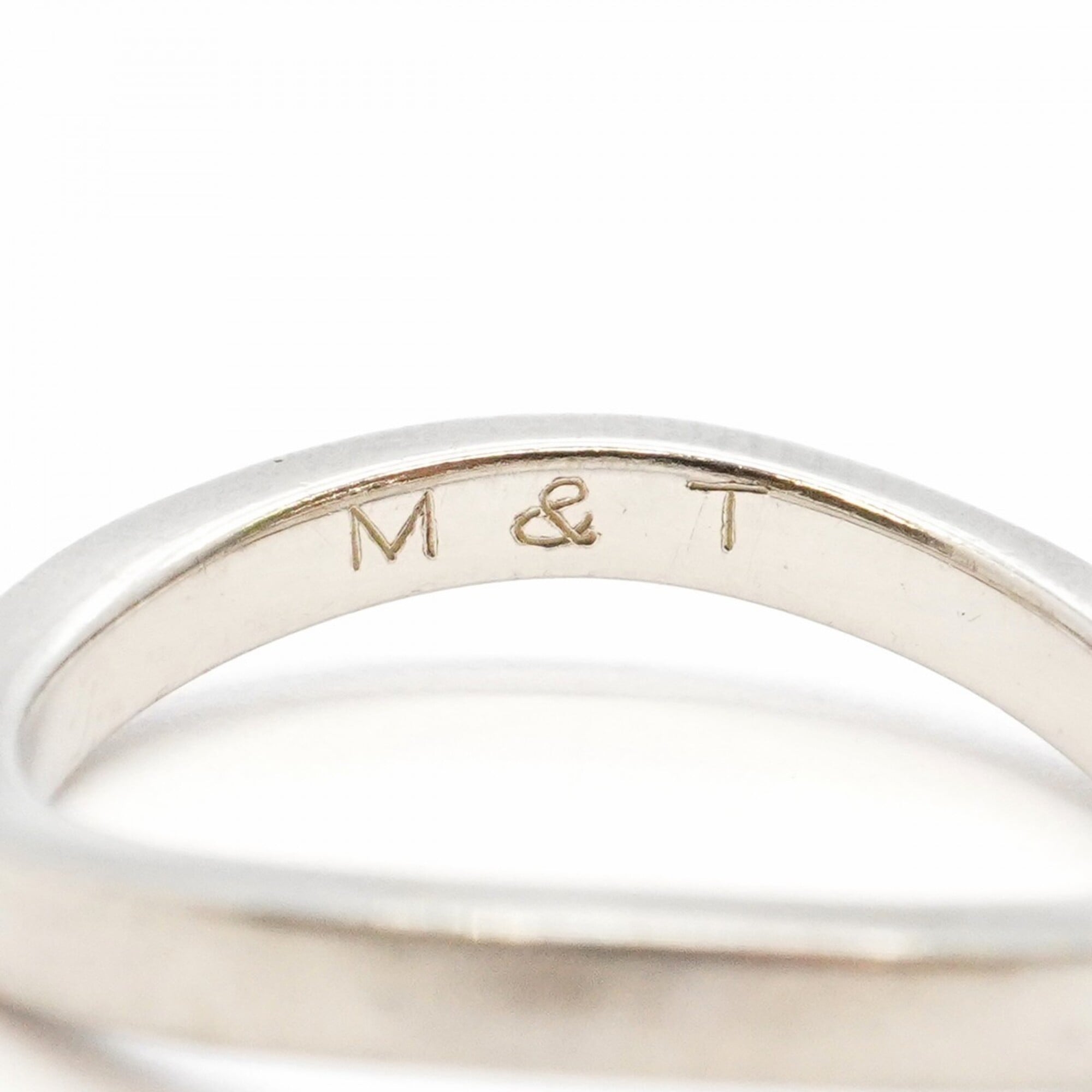 Chanel Platinum 950 Band Ring (Pre-Owned)
