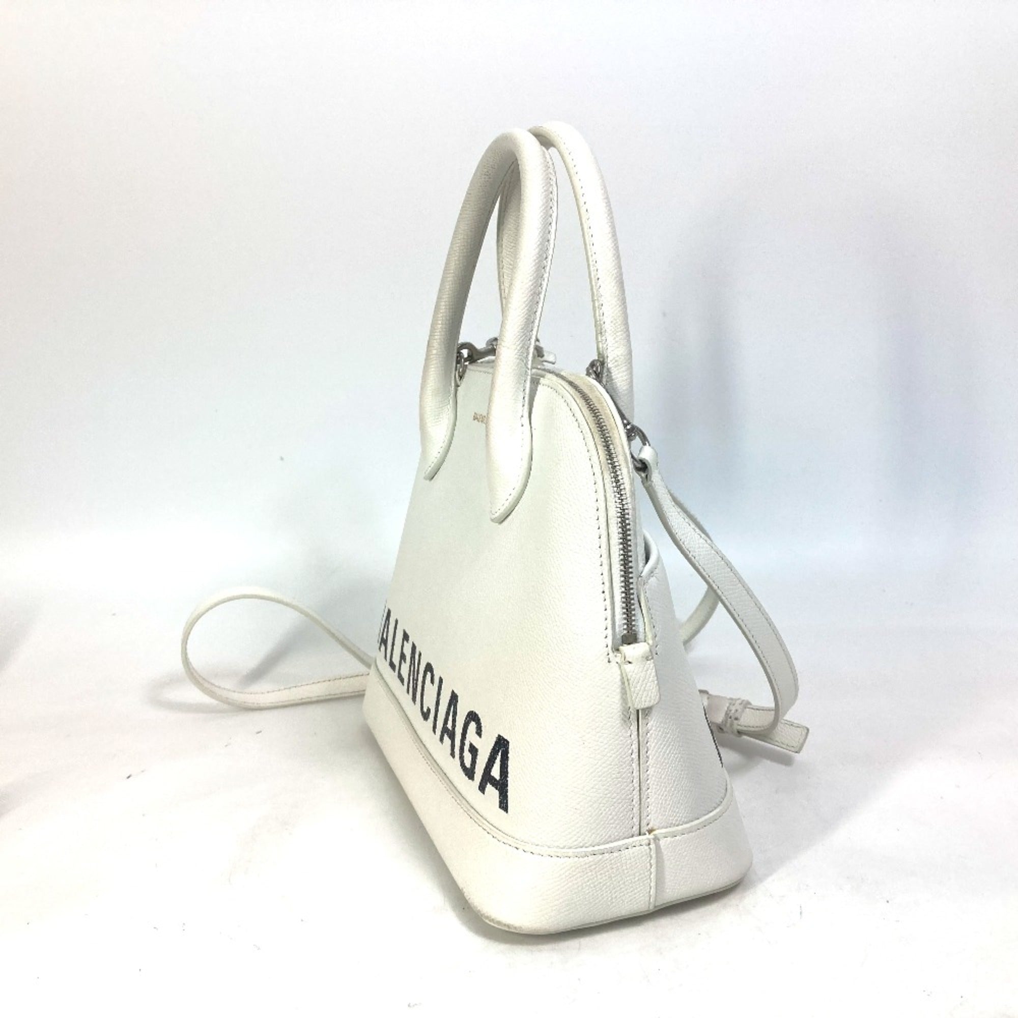 Balenciaga White Leather Handbag (Pre-Owned)