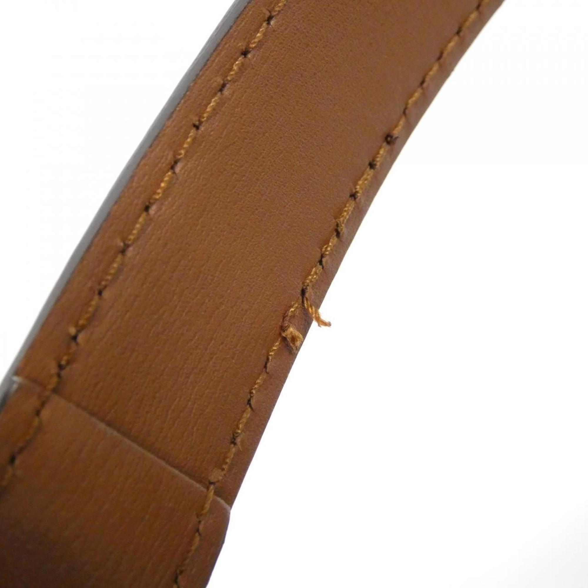 Louis Vuitton Marron Coated Canvas Leather Shoulder Bag (Pre-Owned)
