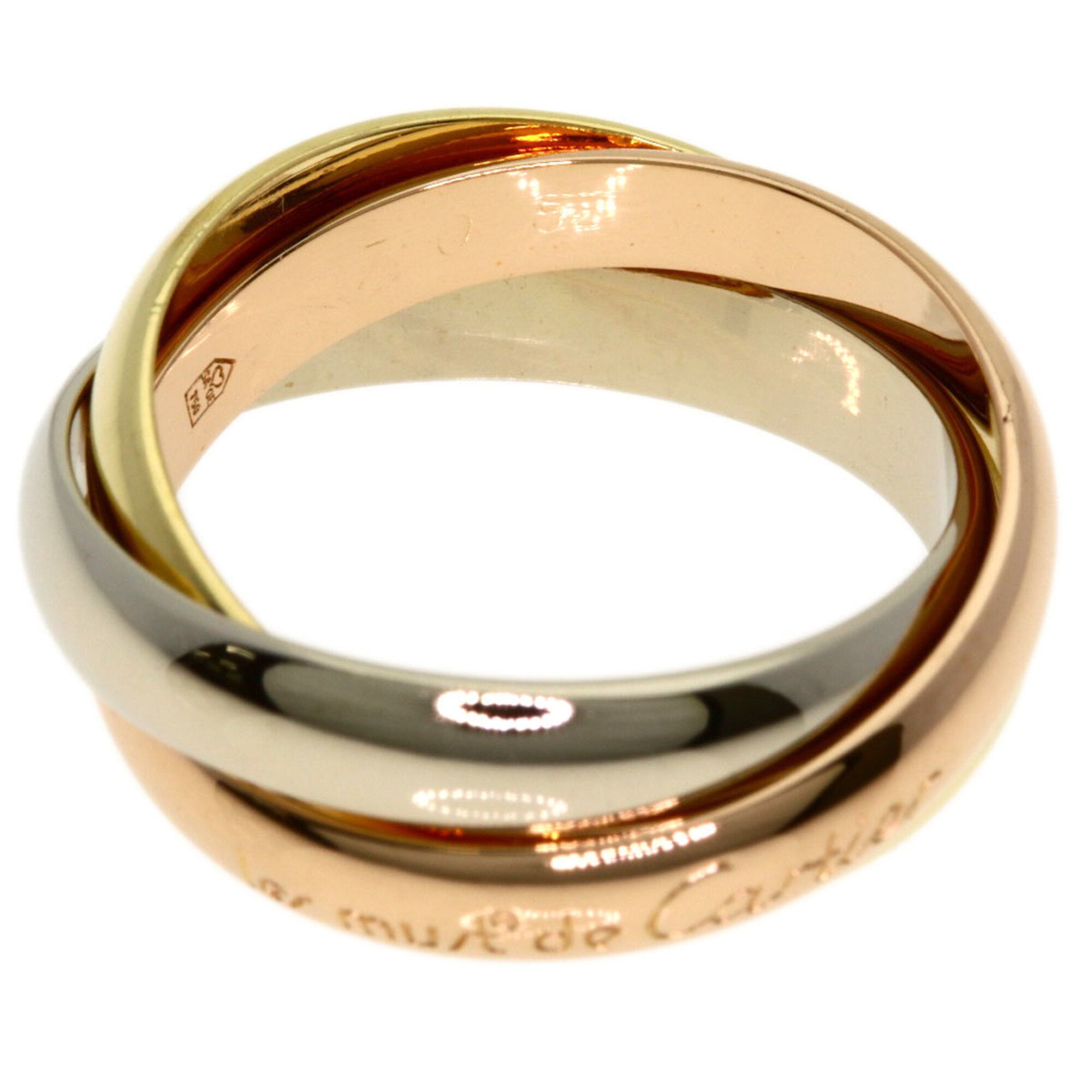 Cartier Trinity Yellow Gold (18K) Pink Gold (18K) White Gold (18K) Band Ring (Pre-Owned)