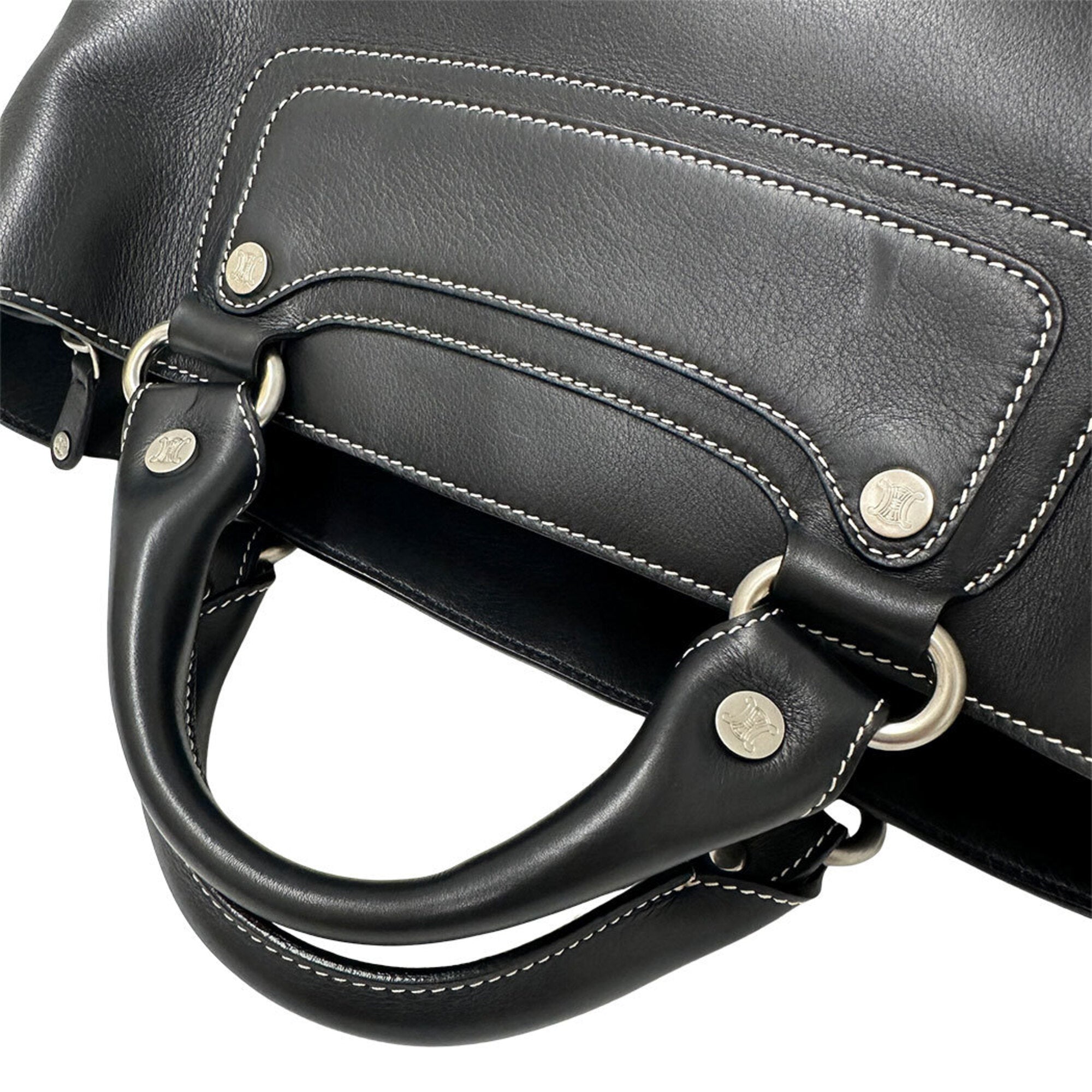 Celine Black Leather Handbag (Pre-Owned)
