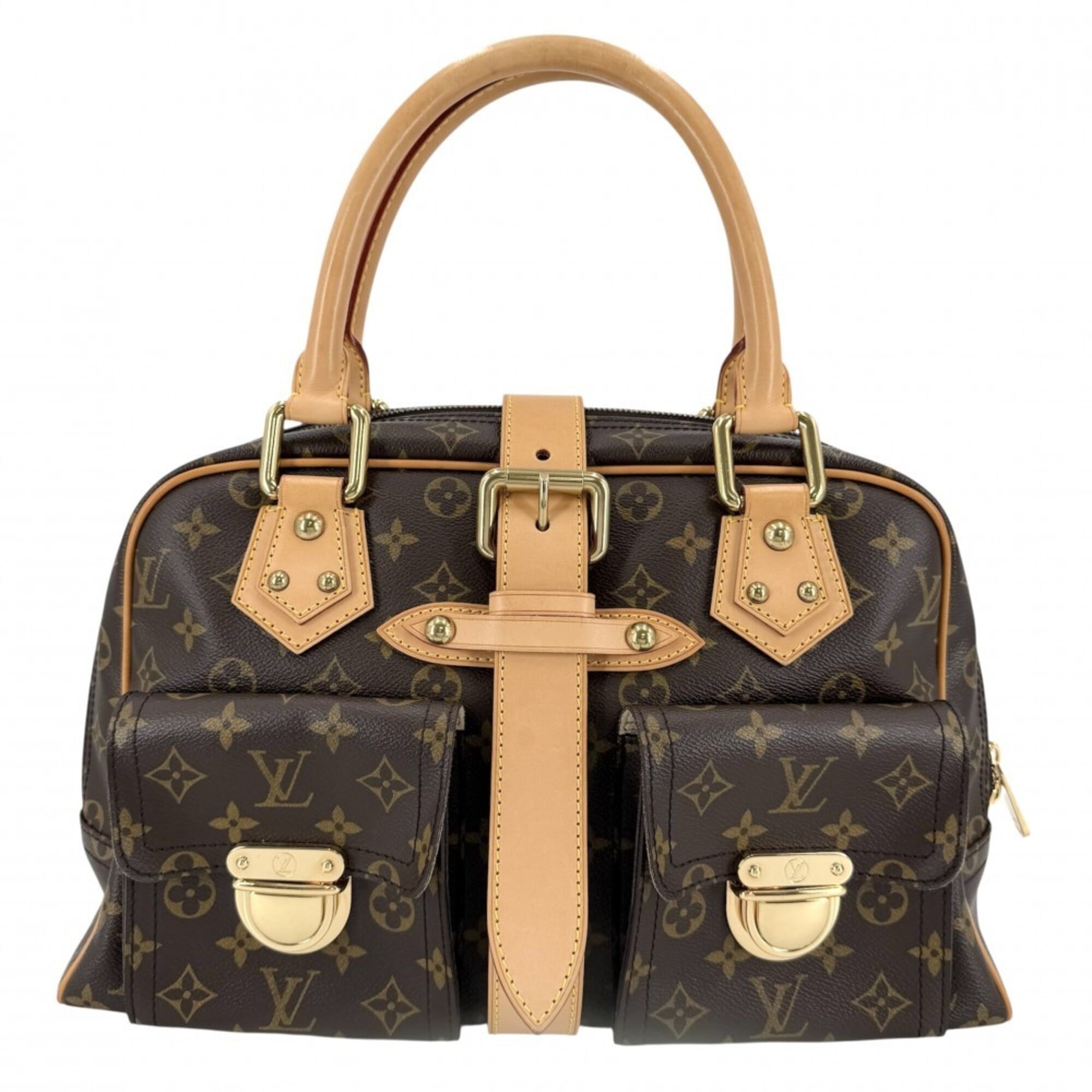 Louis Vuitton Brown Monogram Canvas Handbag (Pre-Owned)