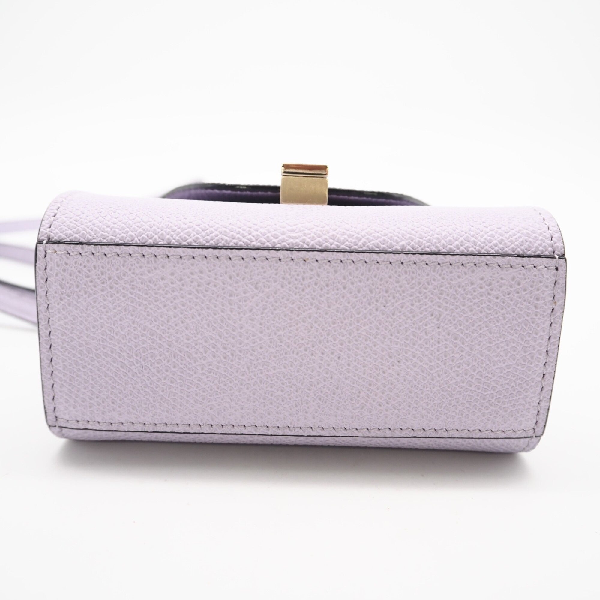 Valextra Purple Leather Shoulder Bag (Pre-Owned)