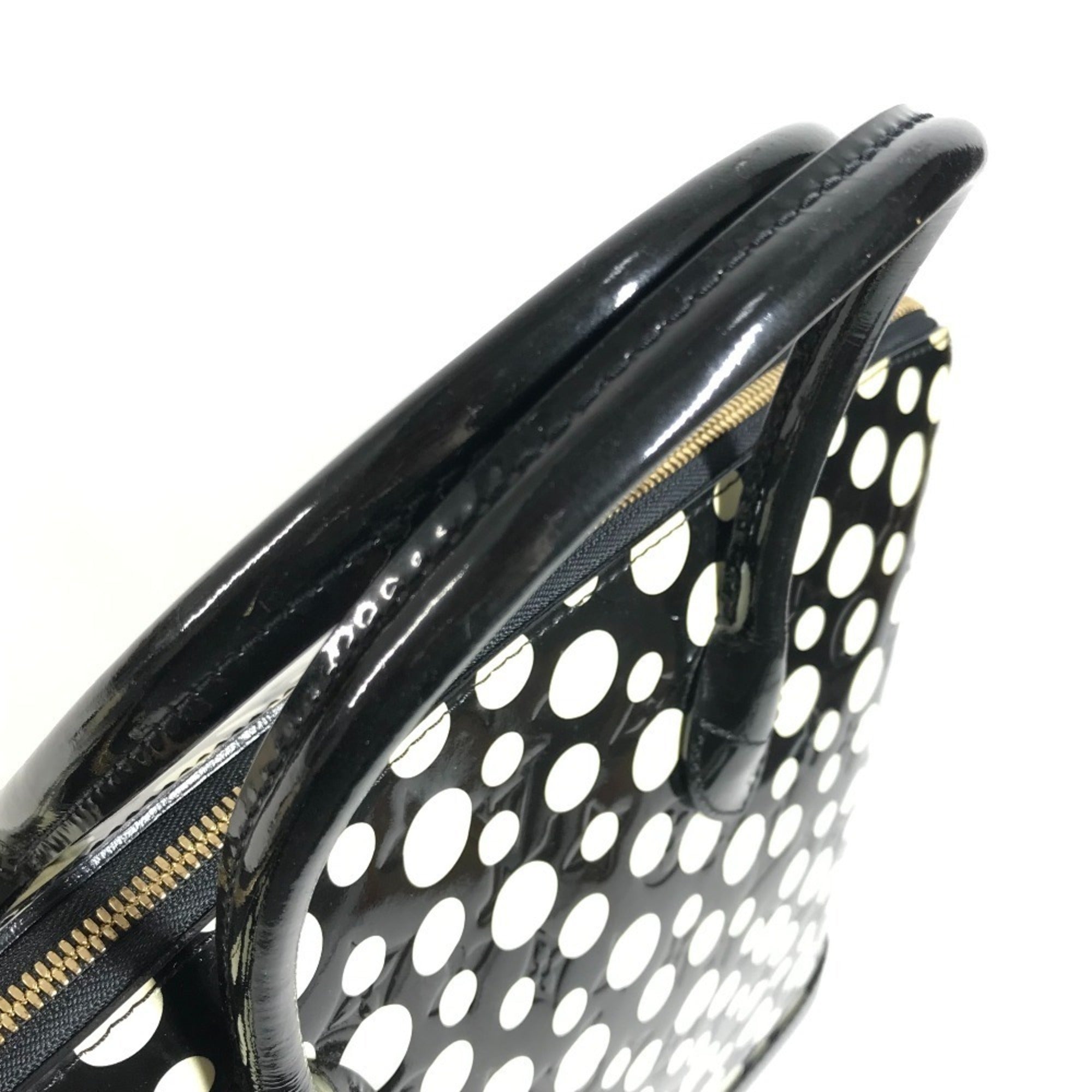 Louis Vuitton Black White Monogram Vernis Handbag Tote Bag (Pre-Owned)