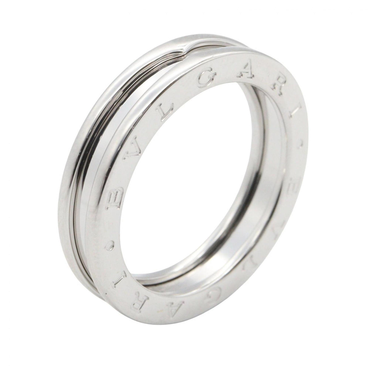 Bvlgari Silver White Gold (18K) Band Ring (Pre-Owned)
