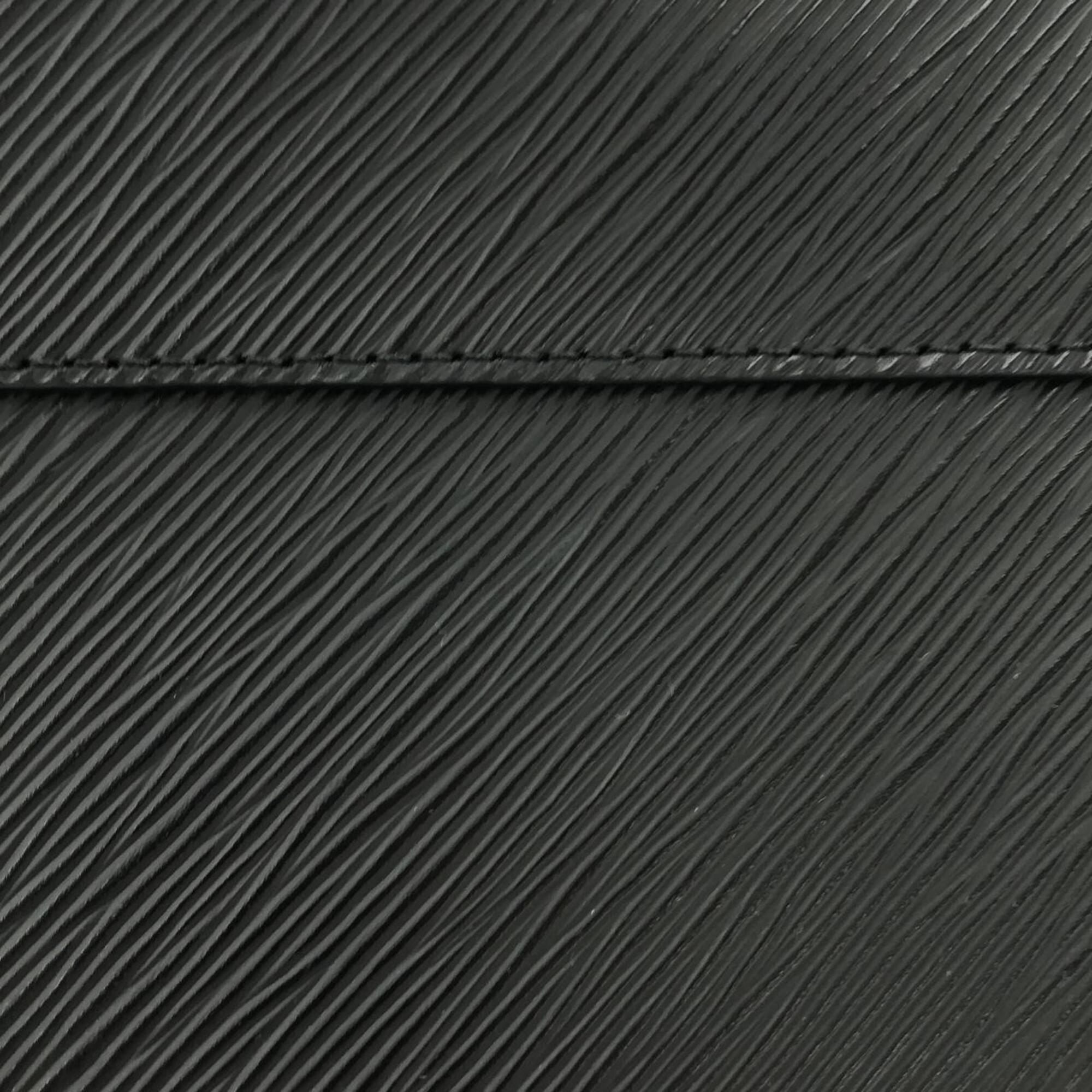 Louis Vuitton Black Leather Shoulder Bag (Pre-Owned)
