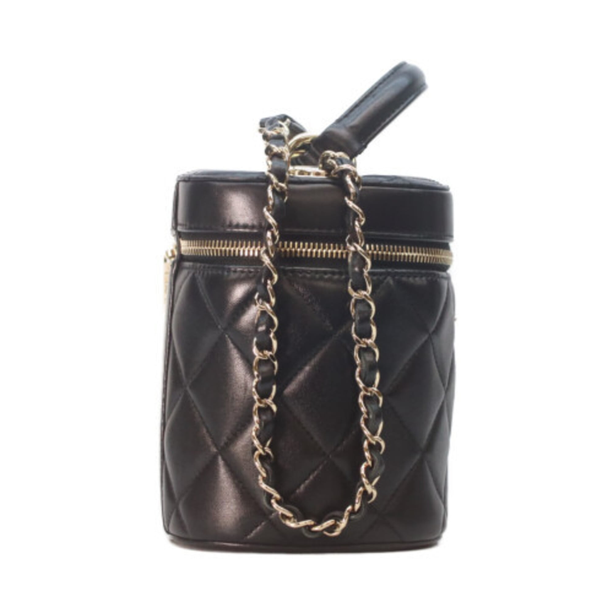 Chanel Black Leather Shoulder Bag (Pre-Owned)