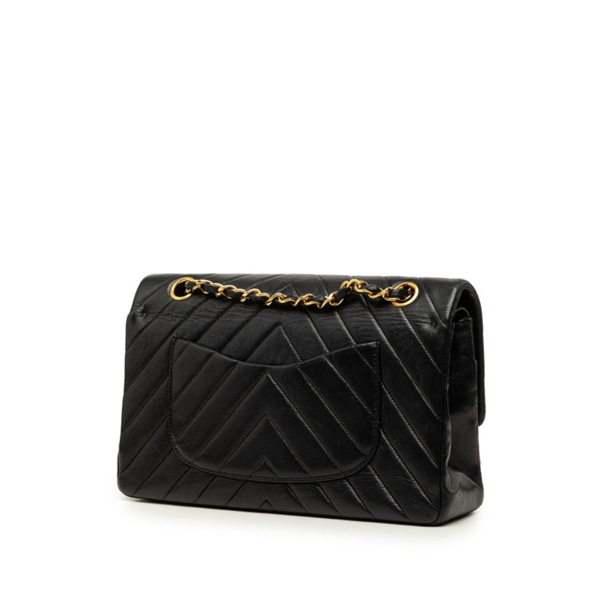 Chanel Black Leather Shoulder Bag (Pre-Owned)