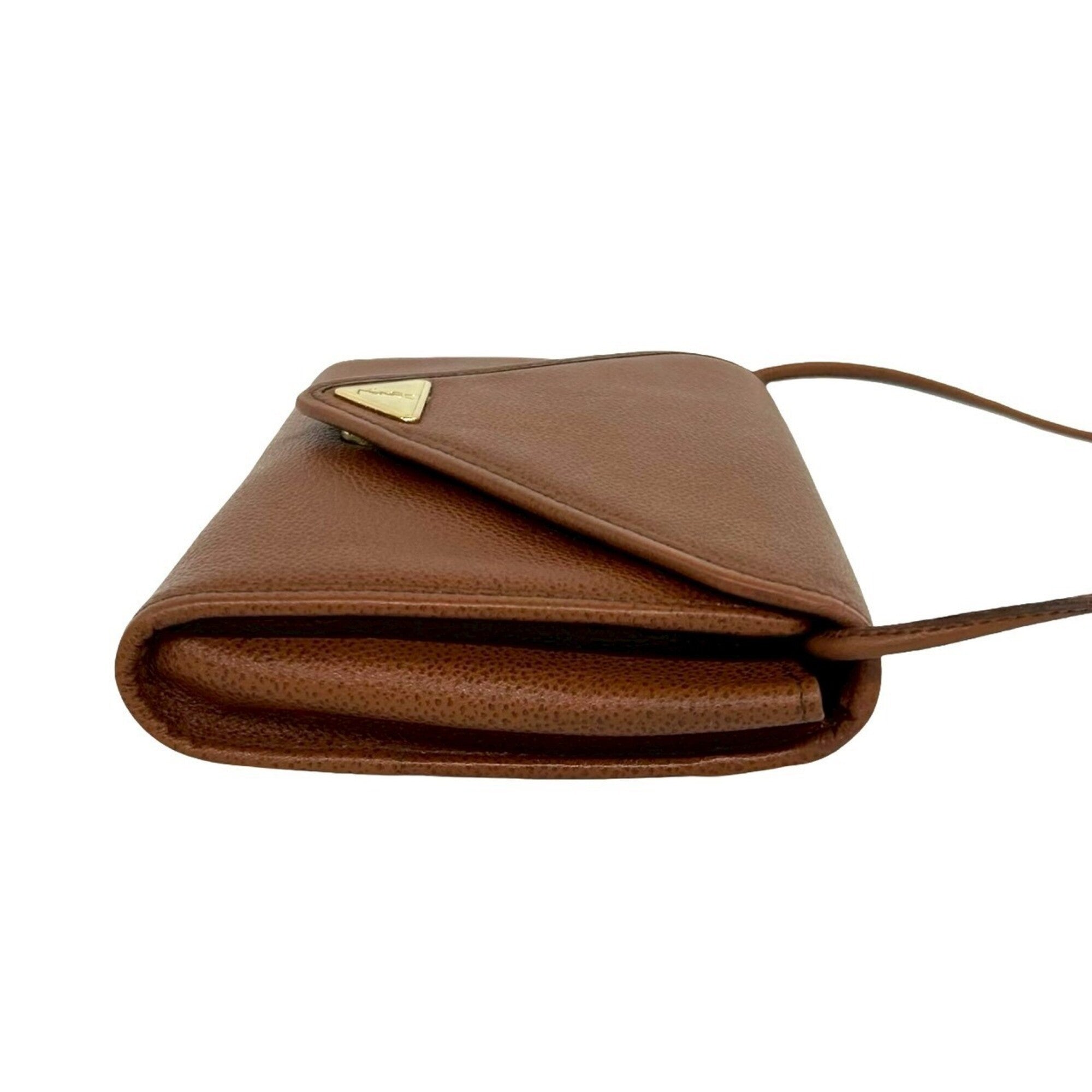 Yves Saint Laurent Brown Leather Shoulder Bag (Pre-Owned)