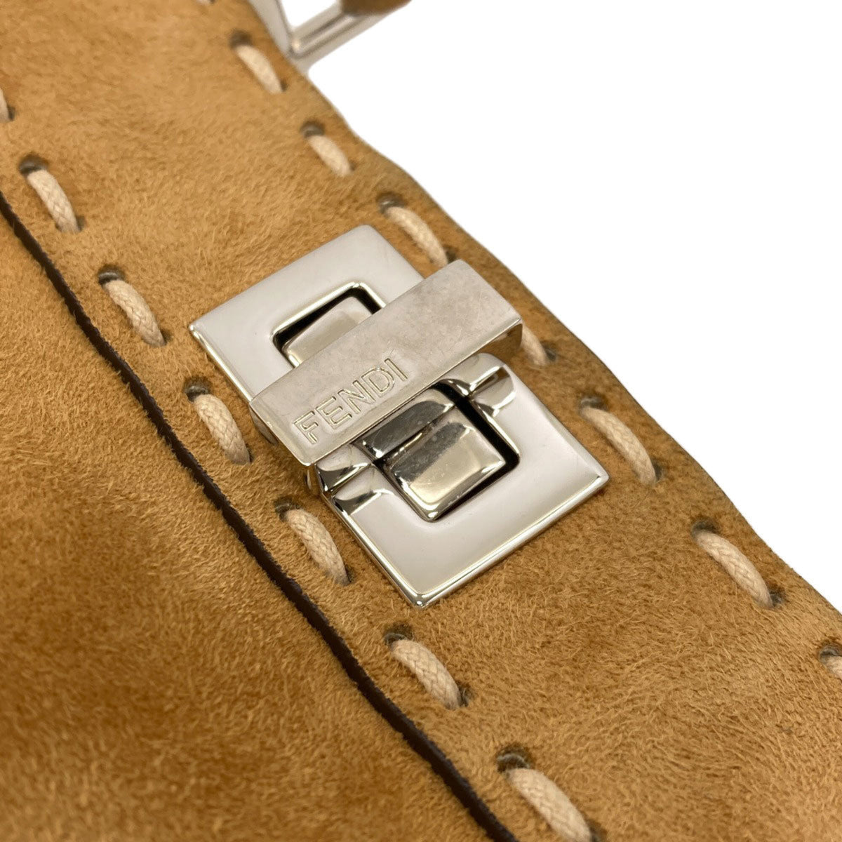 Fendi Brown Suede Handbag (Pre-Owned)