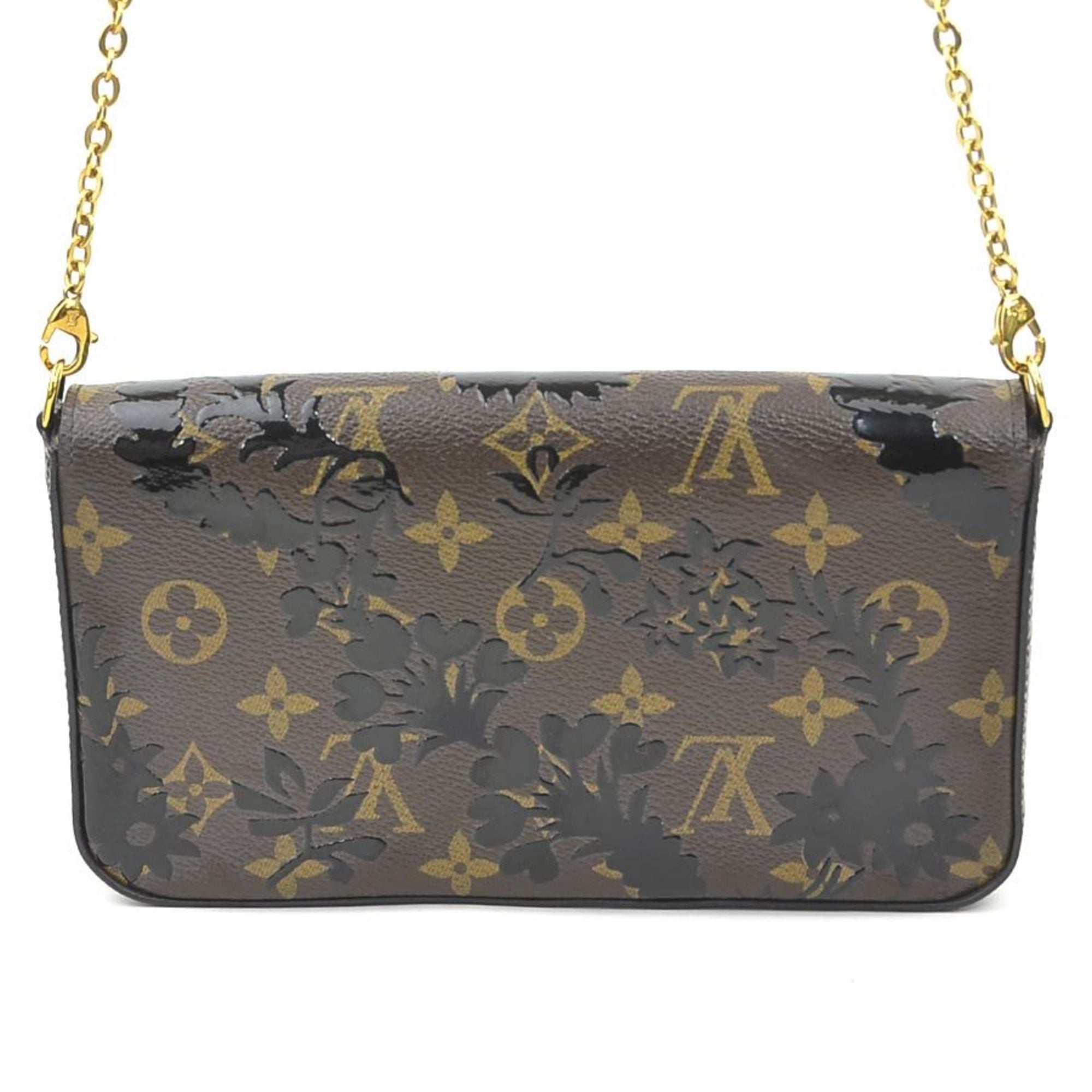 Louis Vuitton Black Brown Monogram Monogram Pochette Shoulder Bag (Pre-Owned)
