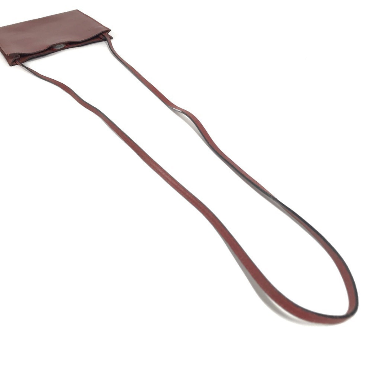 Hermes Brown Leather Pochette Shoulder Bag (Pre-Owned)