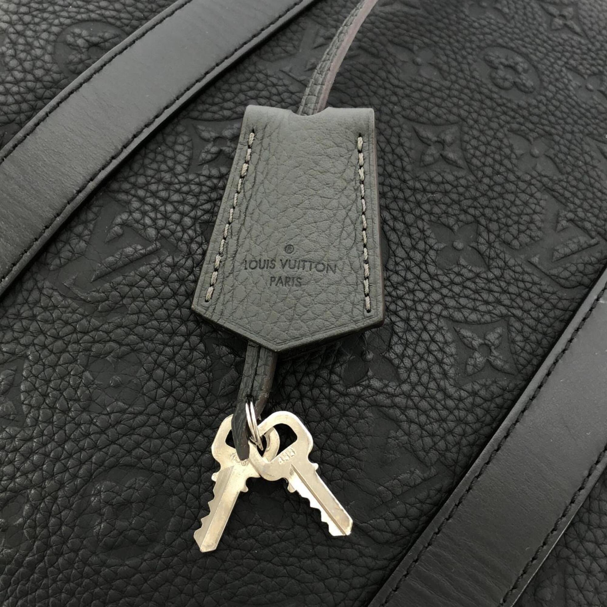 Louis Vuitton Black Leather Handbag (Pre-Owned)