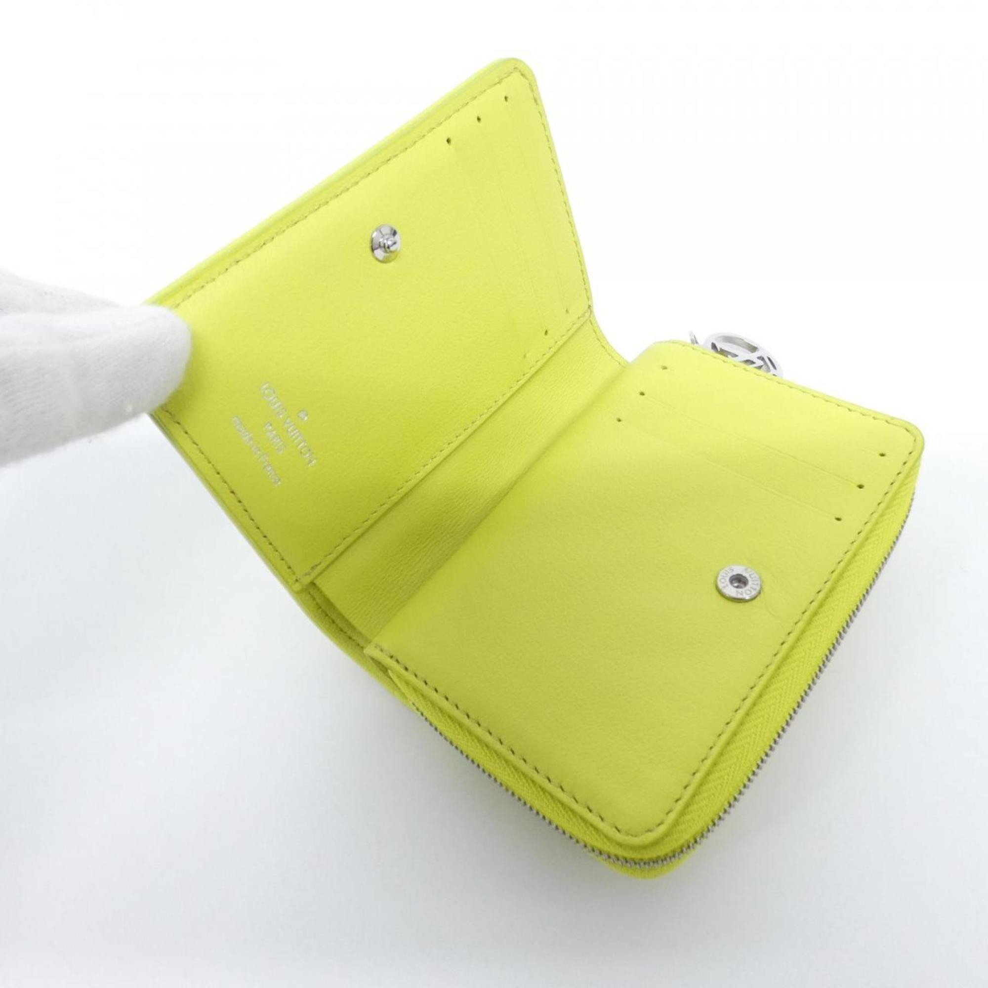 Louis Vuitton Yellow Leather Long Wallet (Bi-Fold) (Pre-Owned)