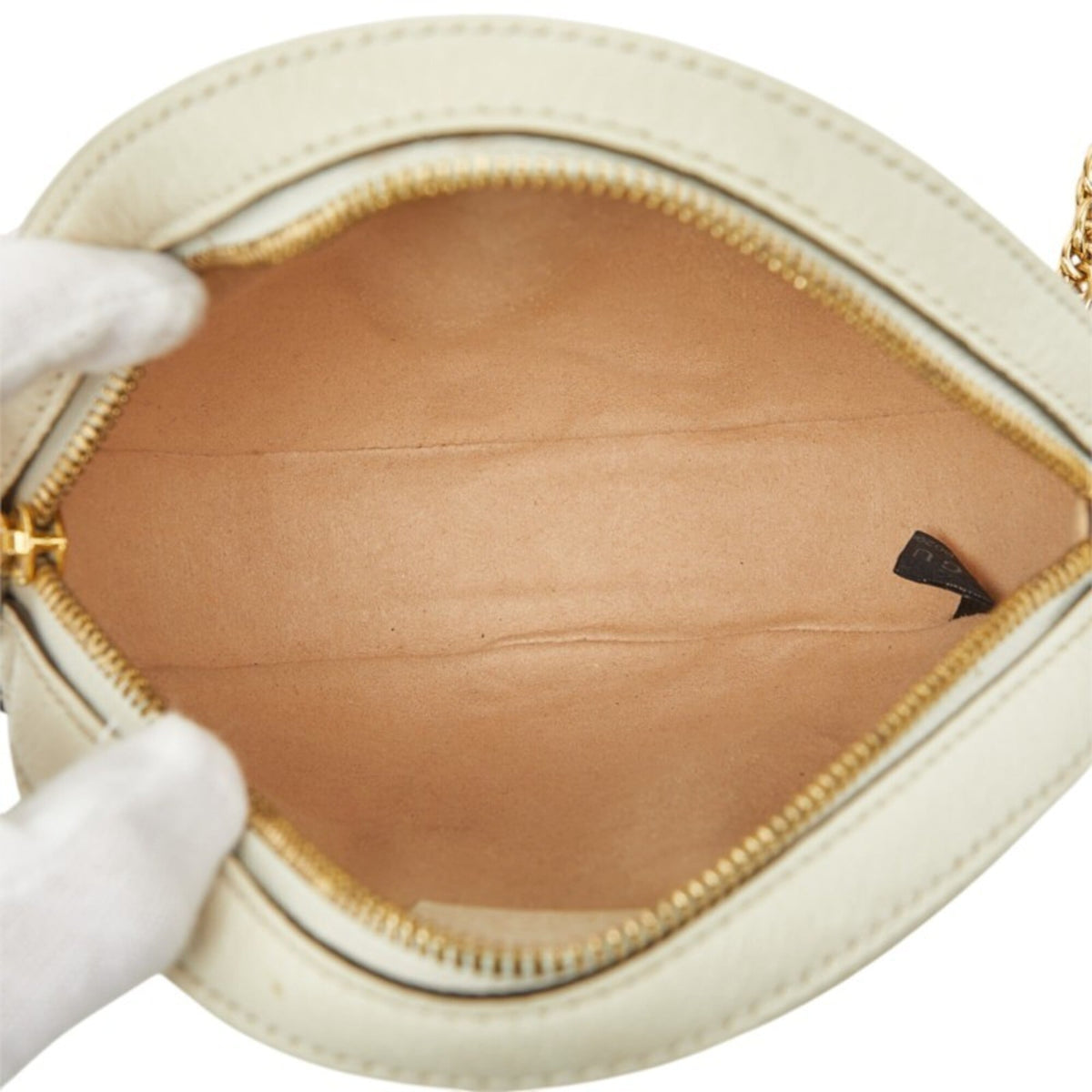 Gucci White Leather Shoulder Bag (Pre-Owned)