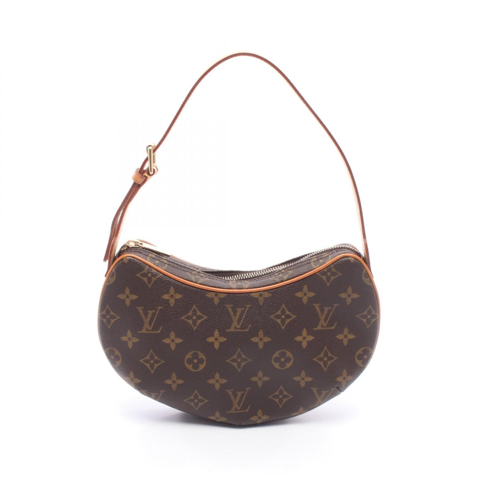 Louis Vuitton Brown Monogram Coated Canvas Leather Handbag Pochette Shoulder Bag (Pre-Owned)