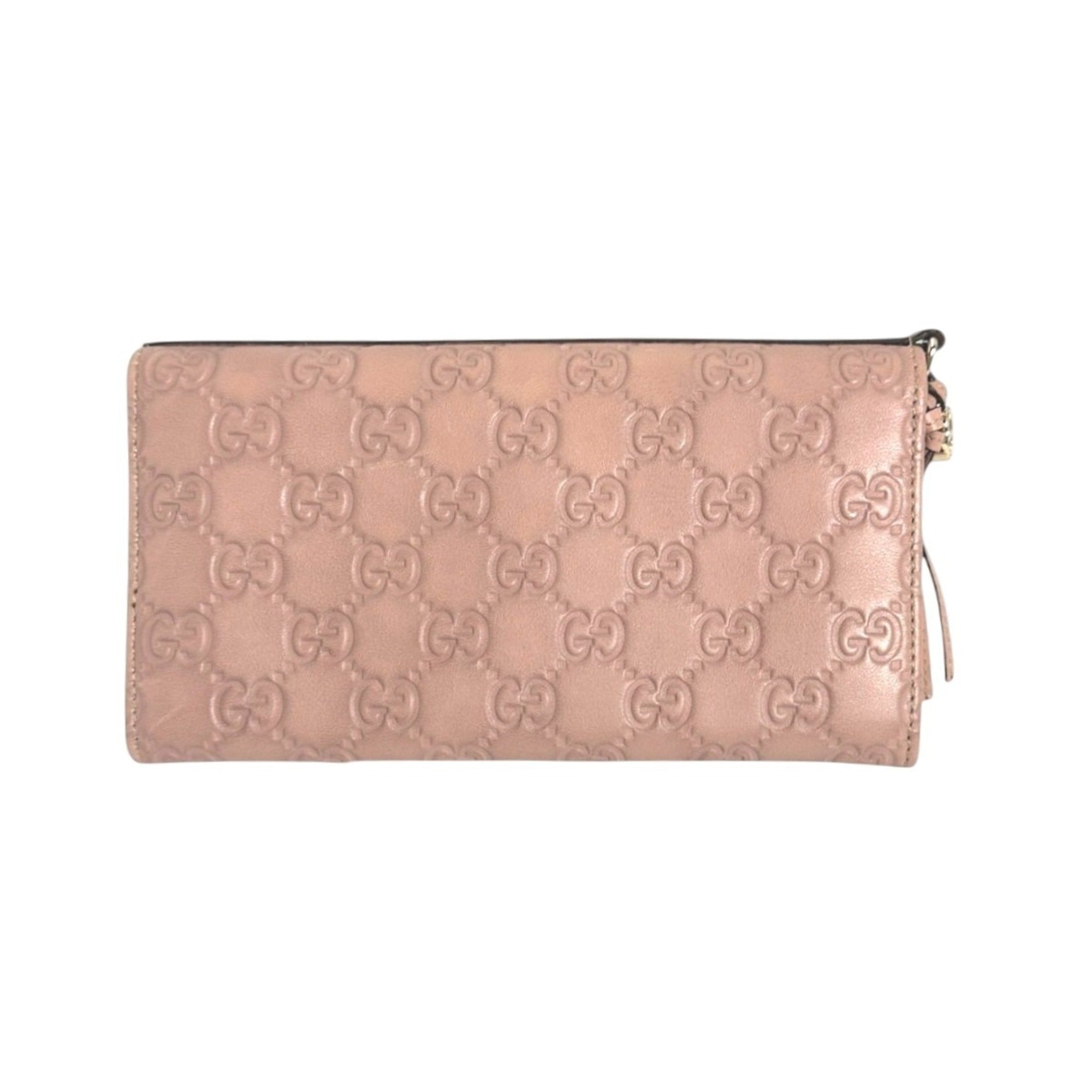 Gucci Pink Leather Wallet (Bi-Fold) (Pre-Owned)