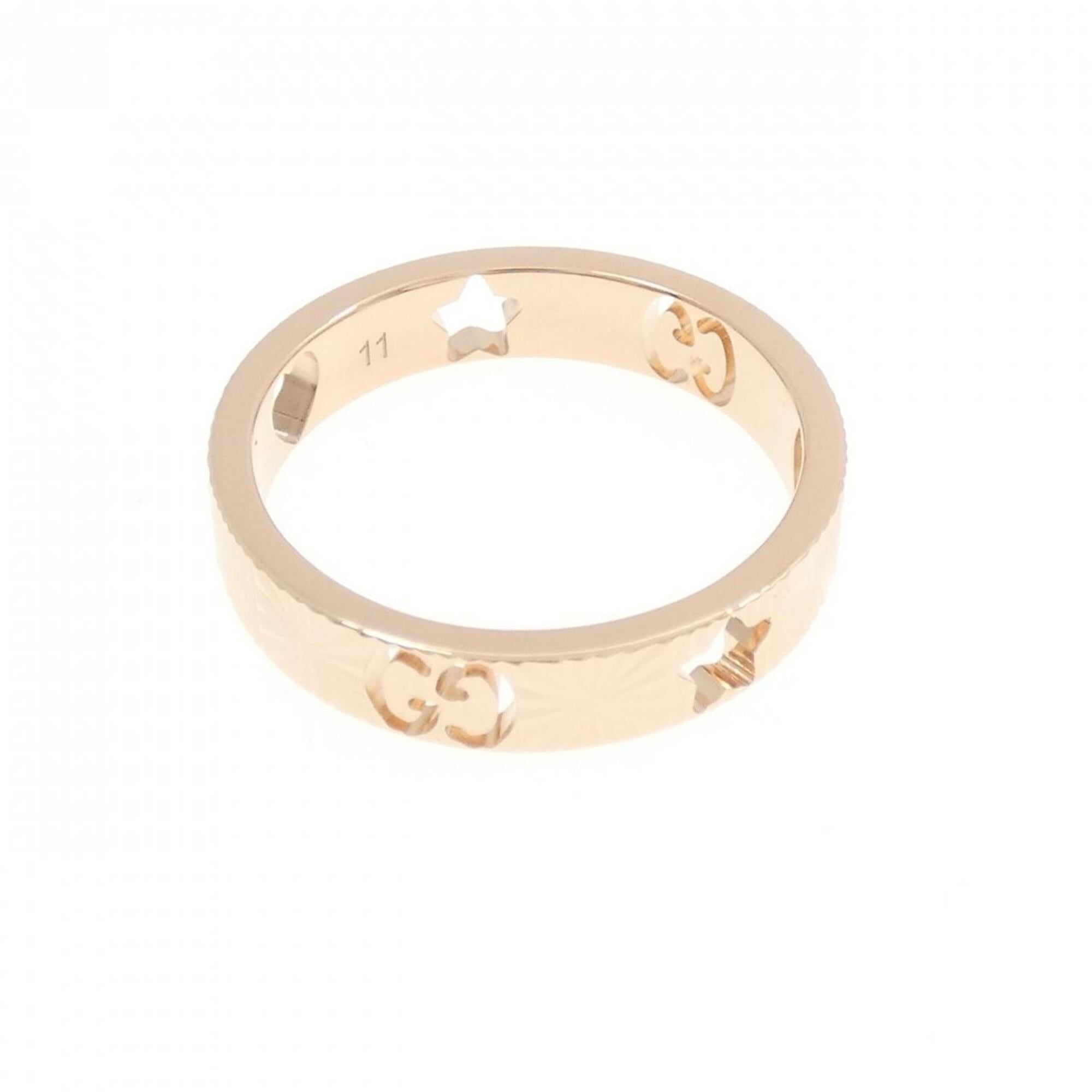 Gucci Pink Gold Pink Gold (18K) Band Ring (Pre-Owned)