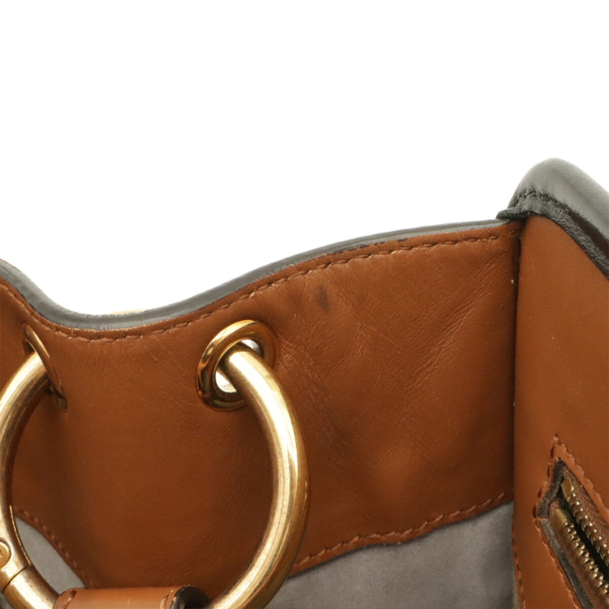 Fendi Black Brown Leather Handbag Shoulder Bag (Pre-Owned)
