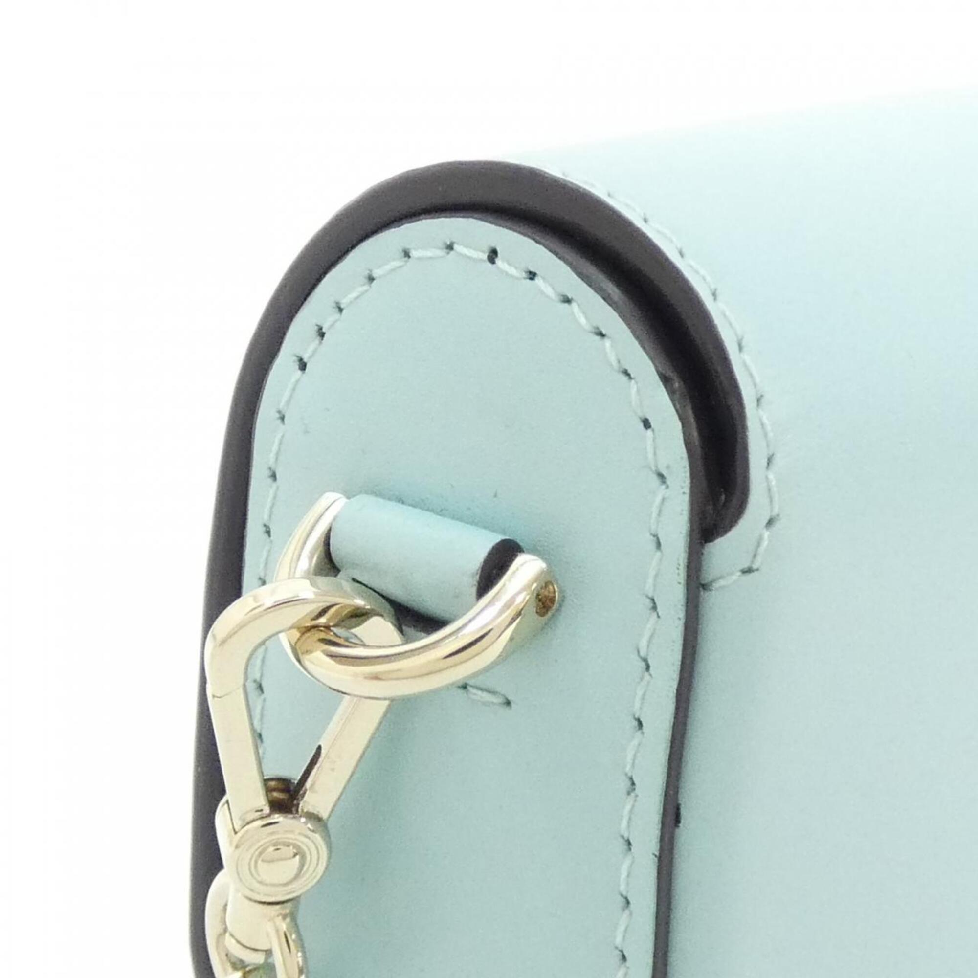 Cartier Light Blue Leather Shoulder Bag (Pre-Owned)