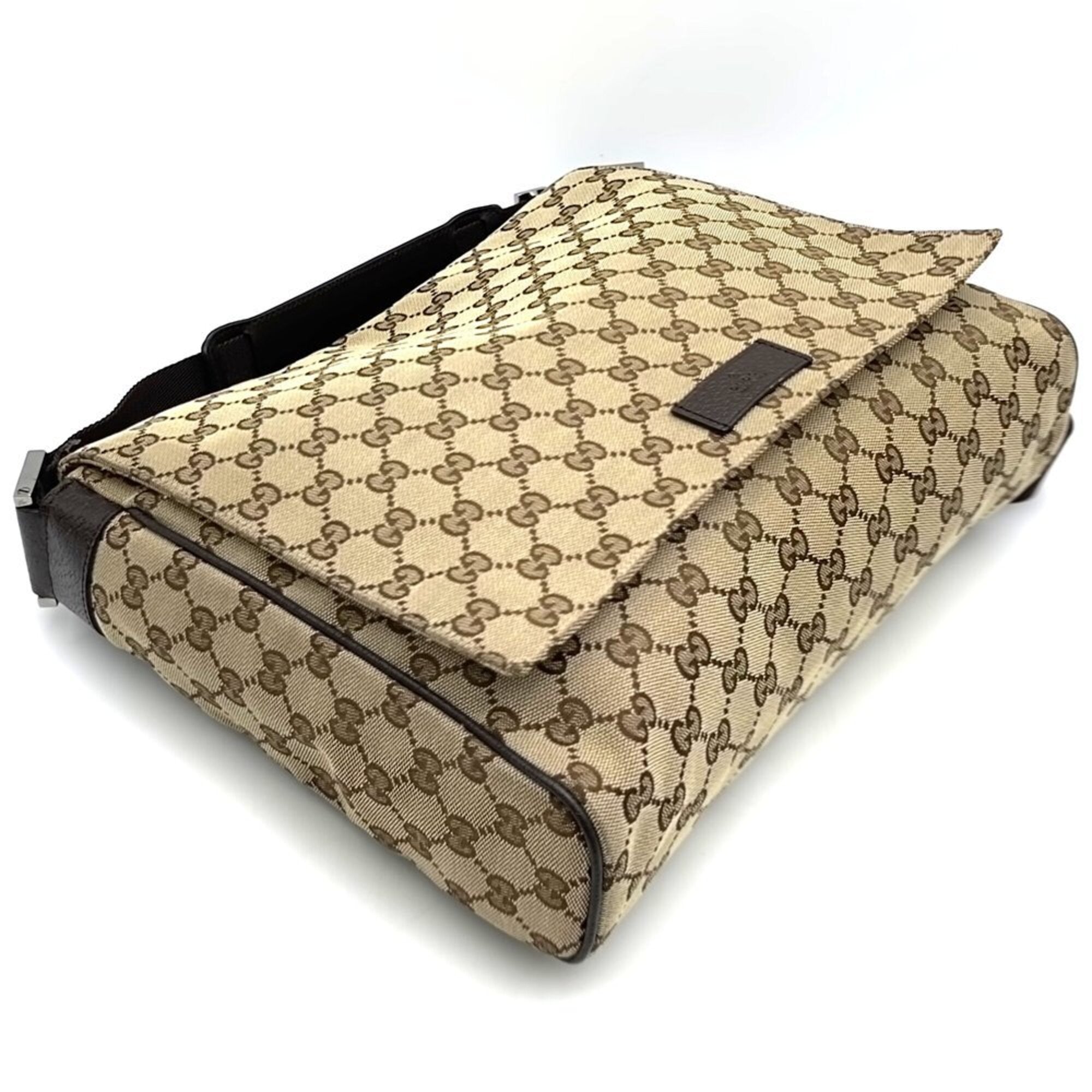 Gucci Gg Canvas Brown Gg Canvas Shoulder Bag (Pre-Owned)