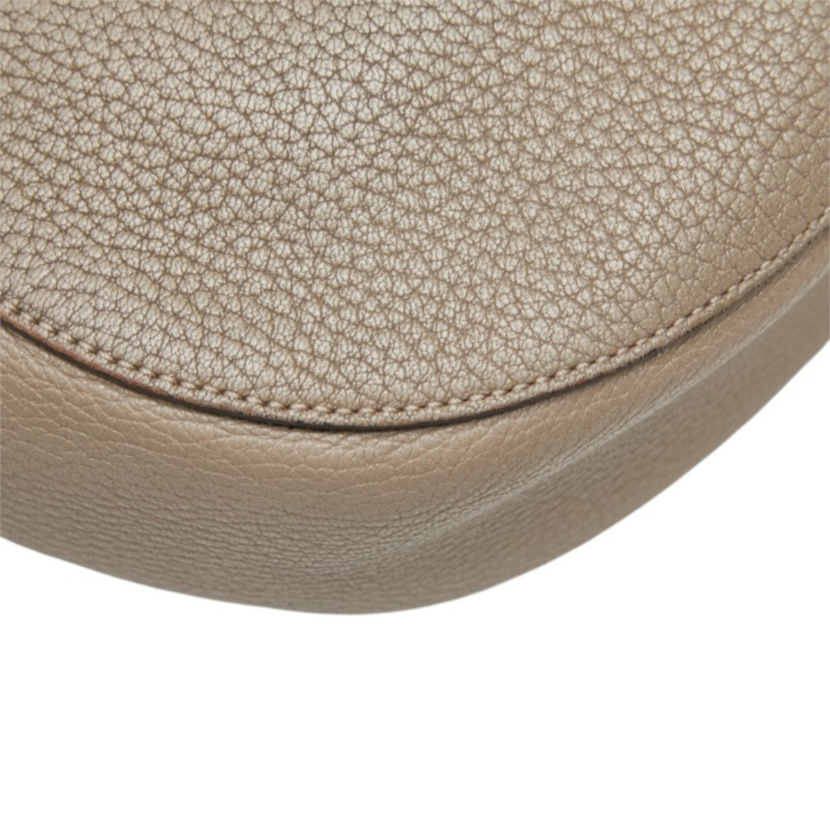Chloé Drew Gray Leather Shoulder Bag (Pre-Owned)